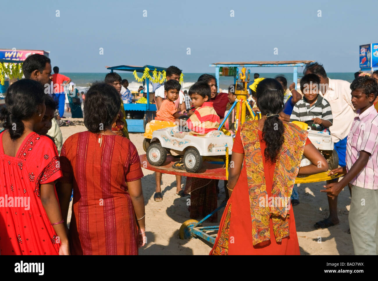 Playa de Velankanni de Tamil Nadu, India Foto de stock