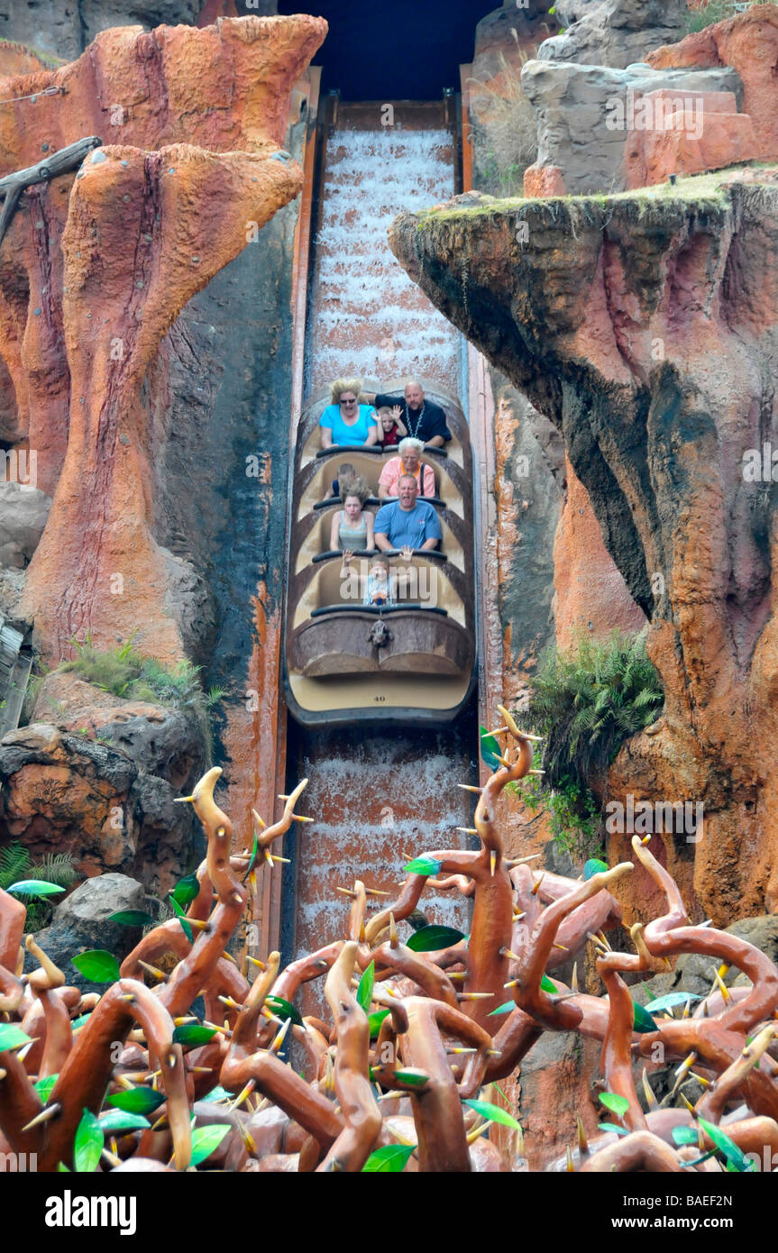 Splash Mountain Ride Walt Disney El Parque Temático Magic Kingdom