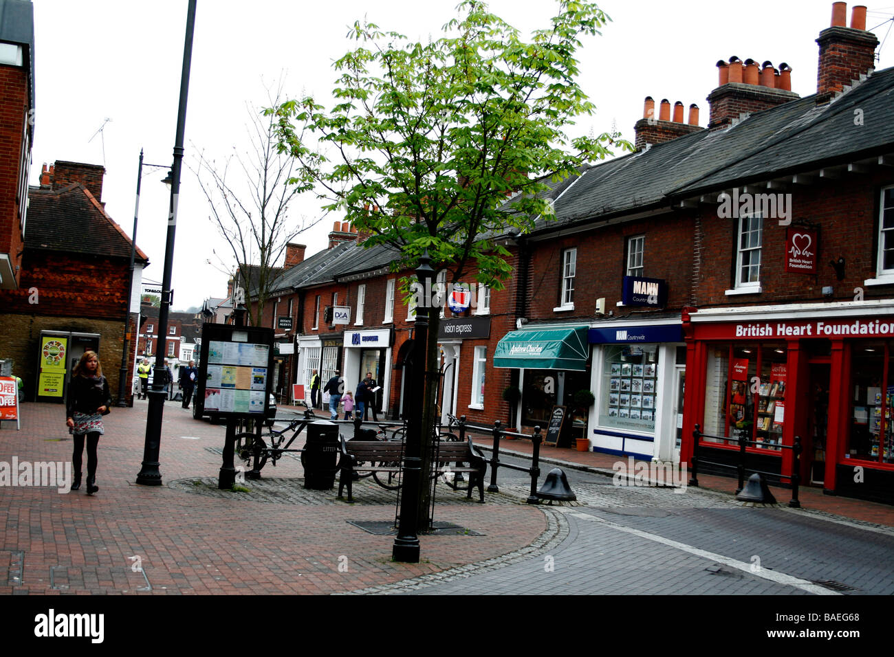 Godalming High street surrey, sur de Inglaterra Foto de stock