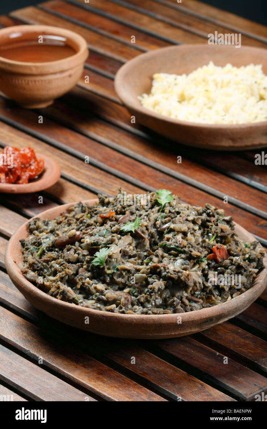 Fatless maa ki daal es una versión más saludable de tradicionales daal desde el norte de la India Foto de stock