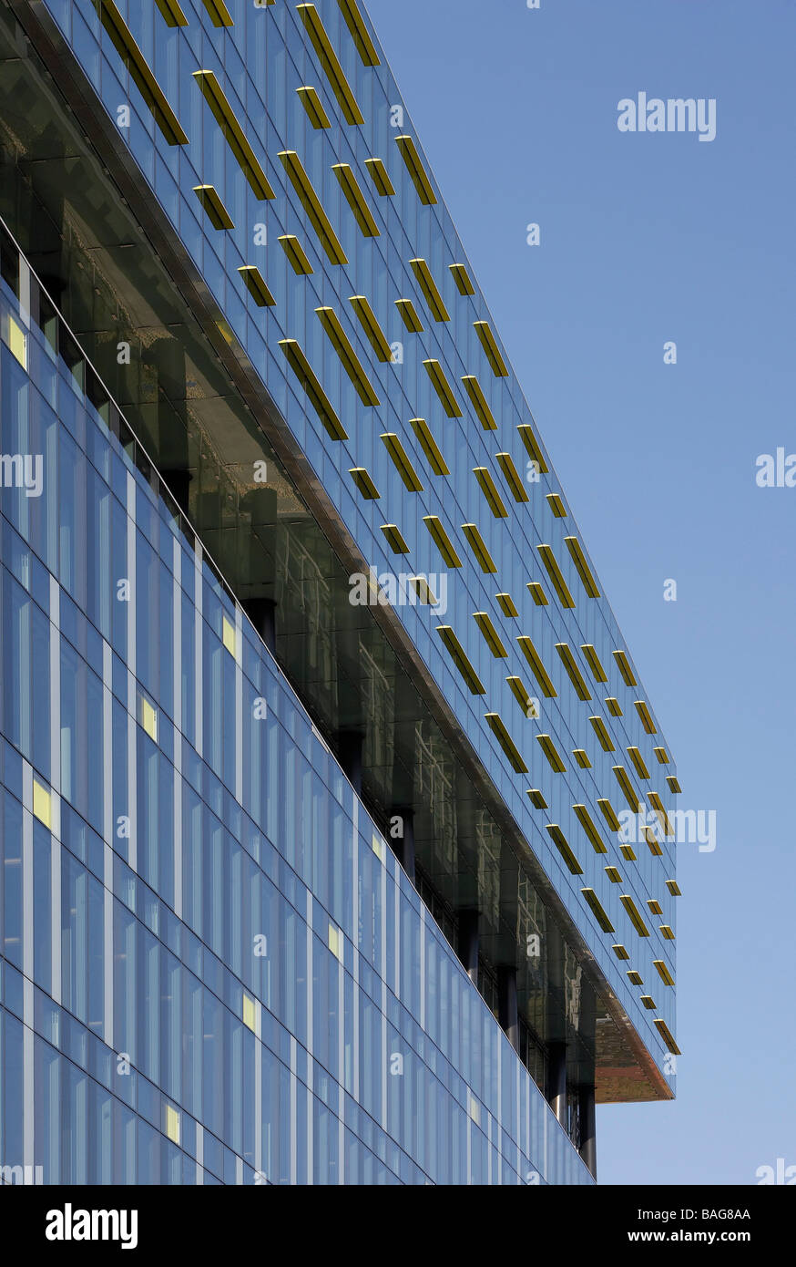 Palestra, Londres, Reino Unido, Alsop Architects Limited, Palestra dosel y detalle de vidrio. Foto de stock