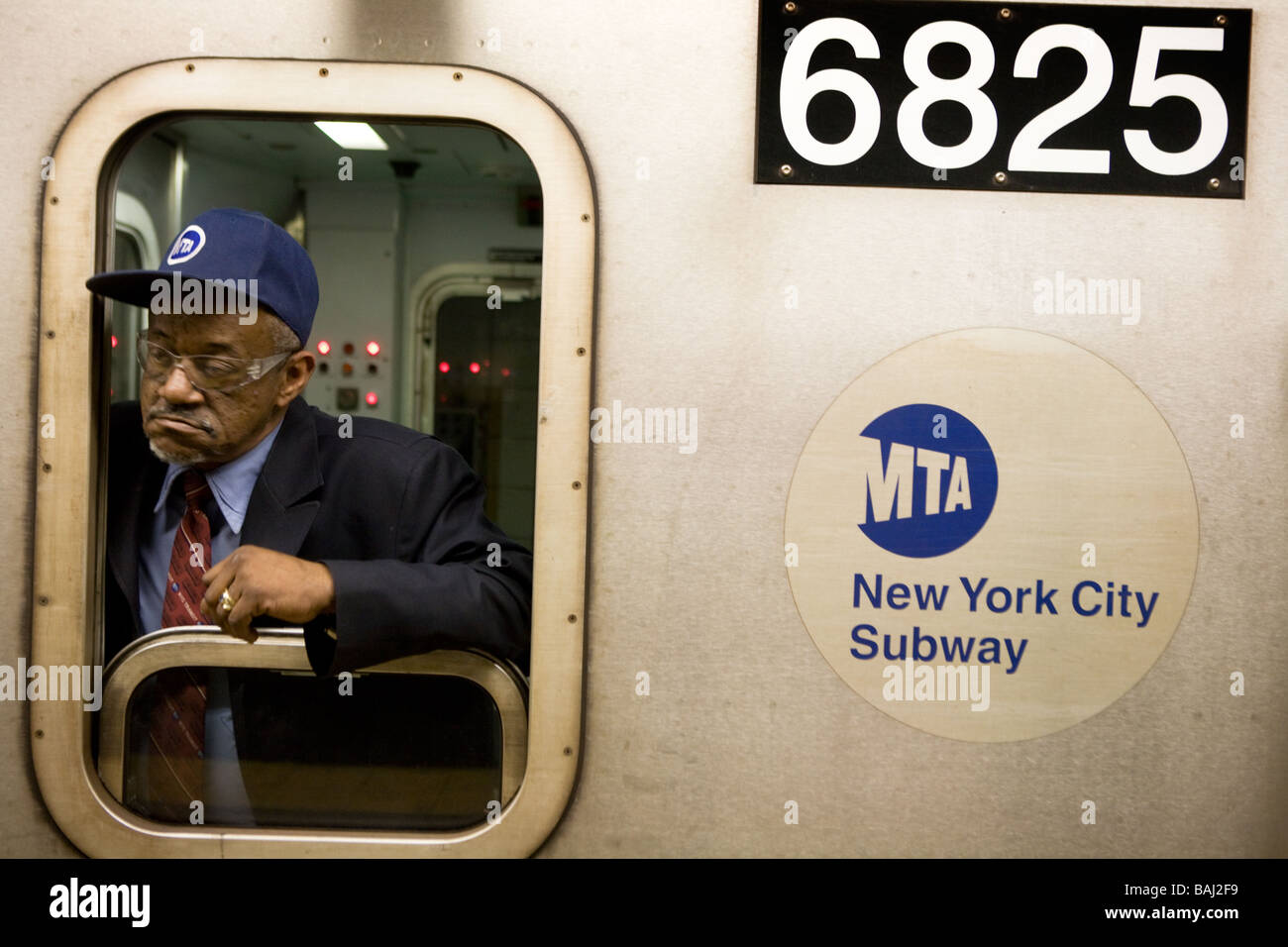 Ingeniero de metro de la ciudad de Nueva York Foto de stock