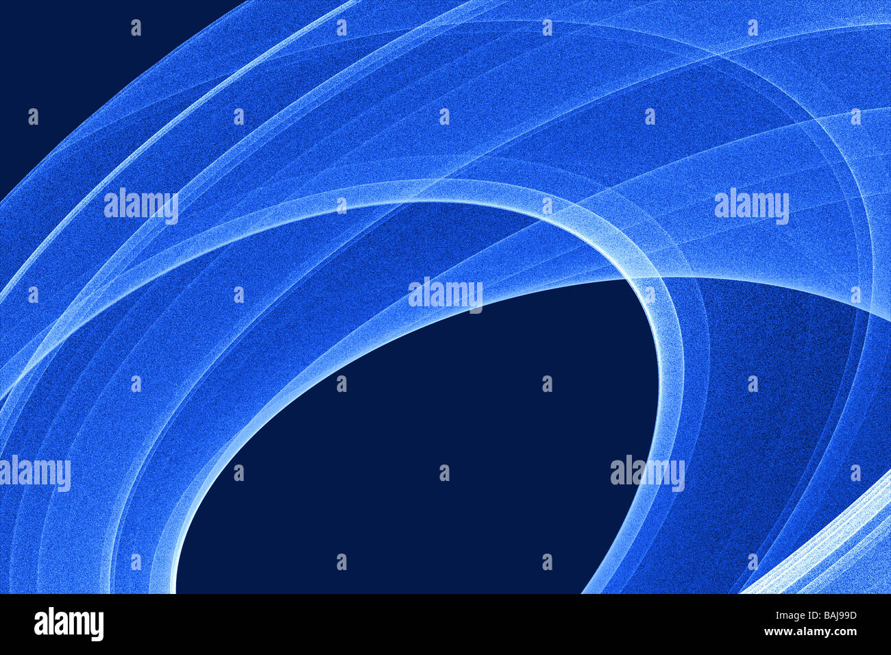 Vórtice azul ilustración fractal en espiral. Resumen Antecedentes generados por ordenador. Foto de stock