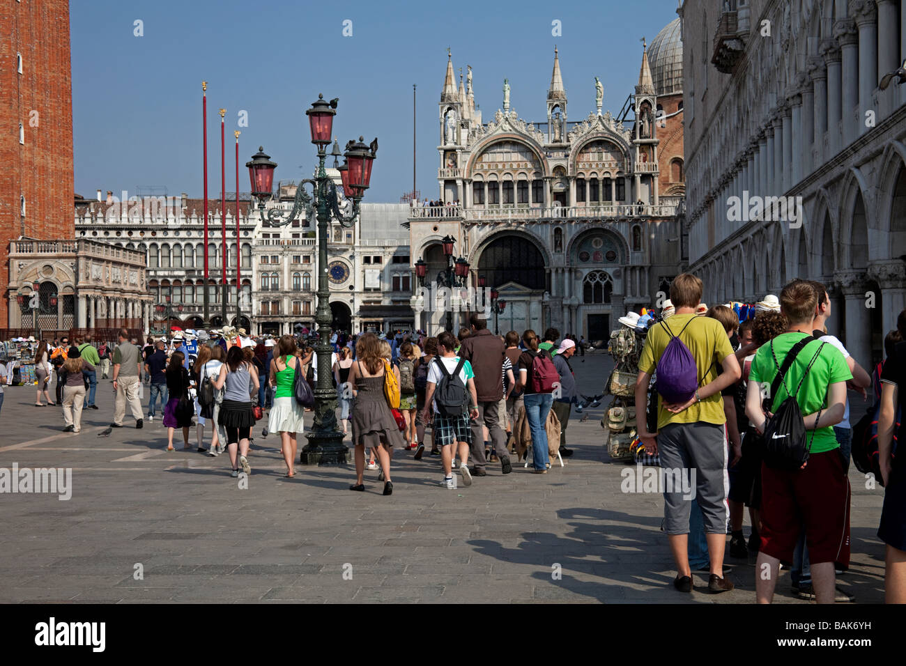 "Piazetta Piazza San Marco de Venecia Italia turismo turismo Foto de stock