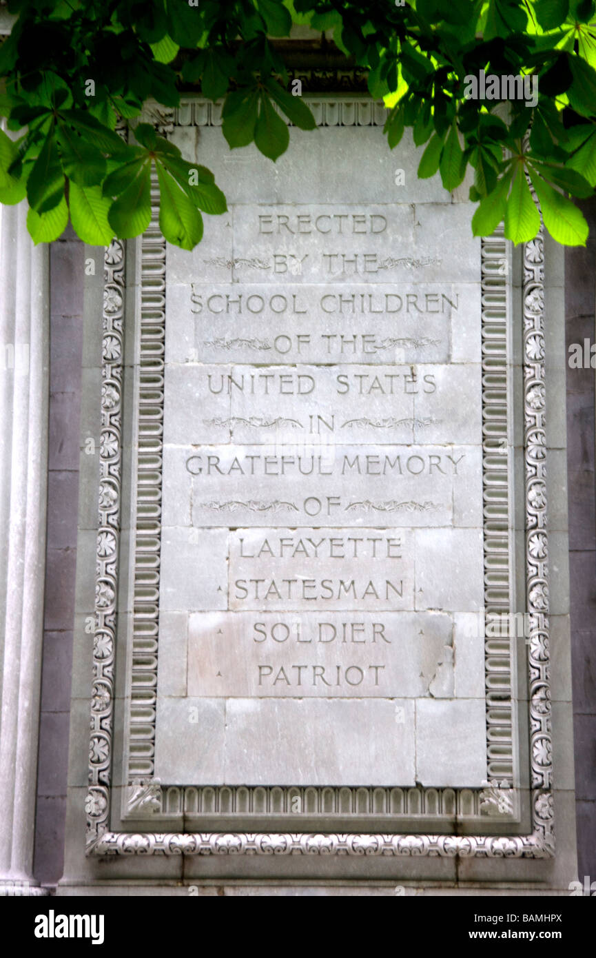 Estatua del general lafayette fotografías e imágenes de alta resolución