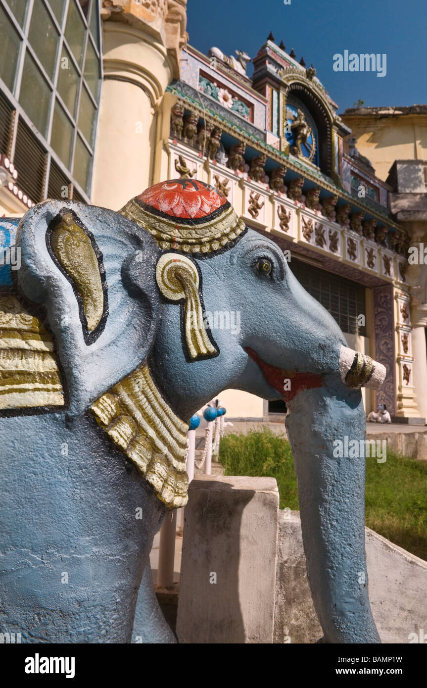 El Museo del Palacio Real patio Thanjavur de Tamil Nadu, India Foto de stock