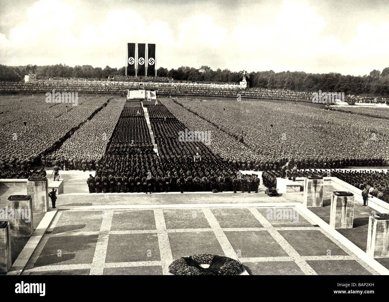 Nuremberg Rally 1936 foto de la reunión anual del partido nazi alemán por su homenaje al Fuhrer Foto de stock