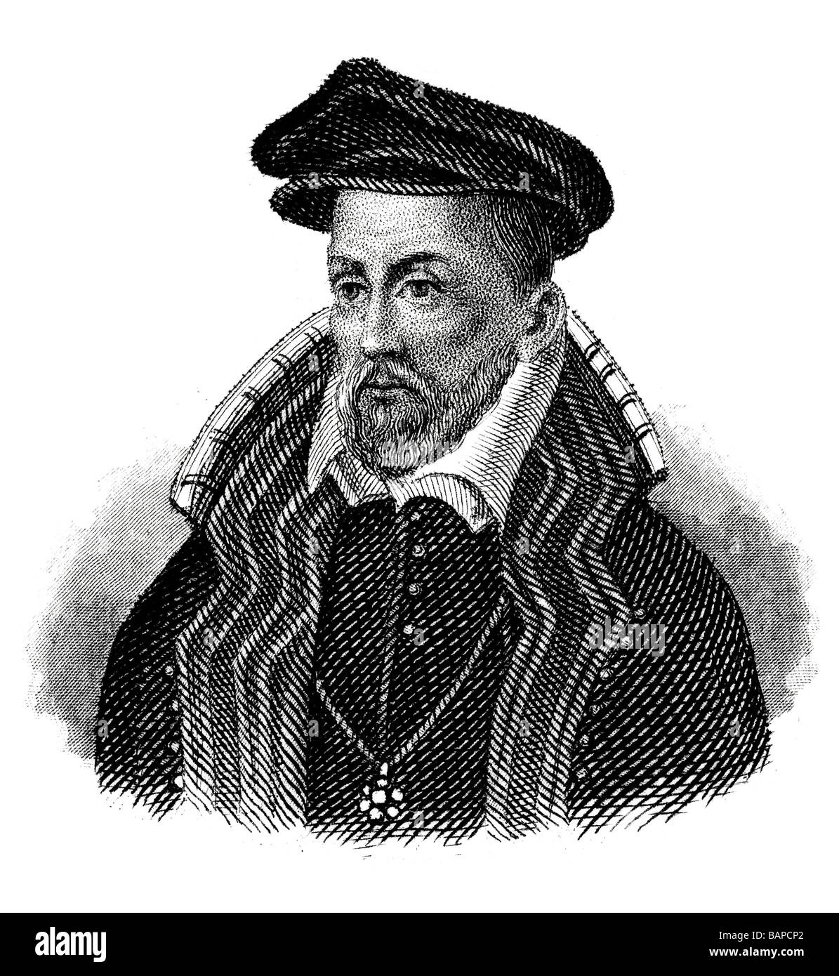 Señor Gaspard de Coligny; Foto de stock