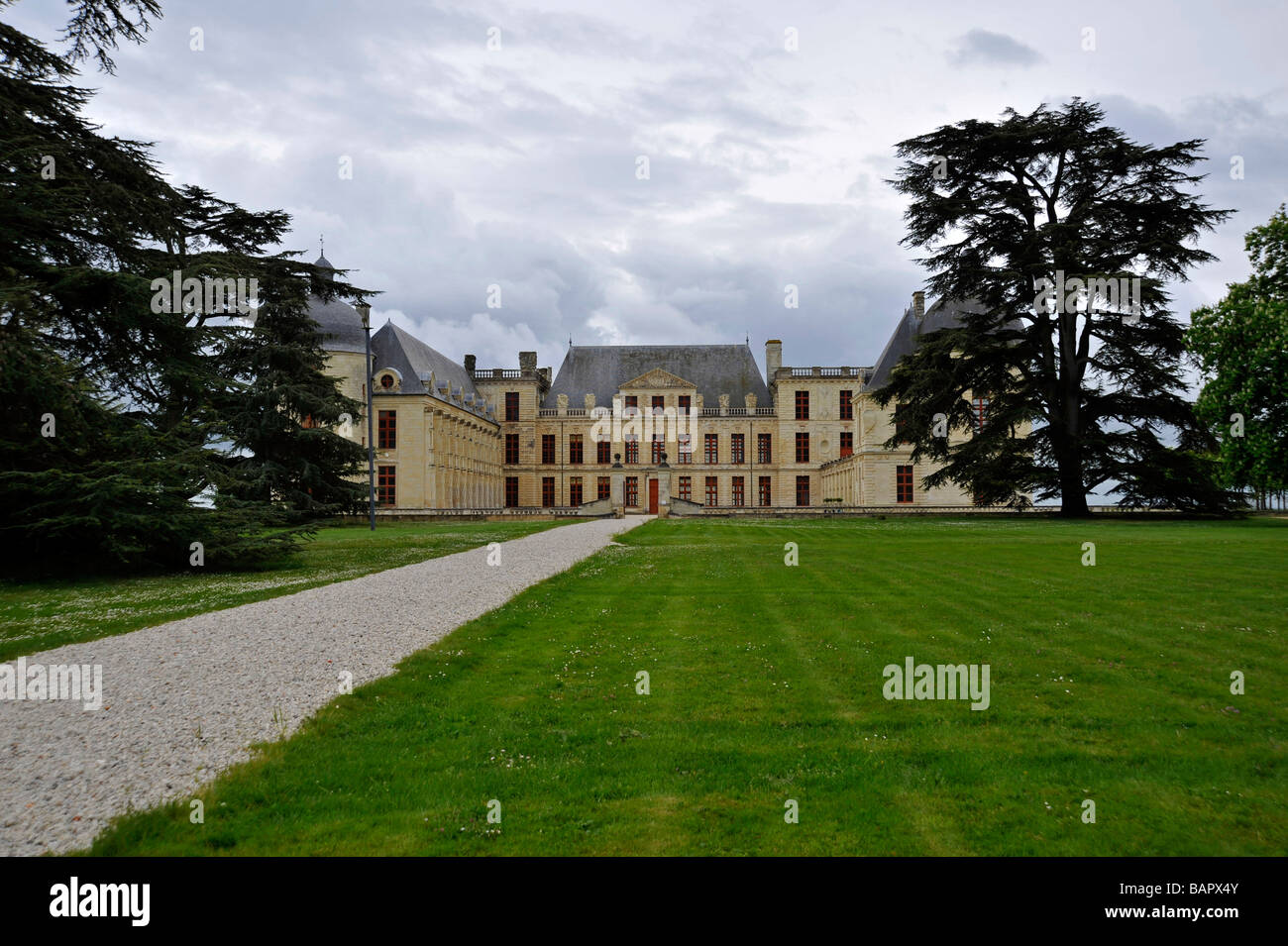 Chateau D'Oiron en Deux Sevres, Poitou Charentes, Francia Foto de stock