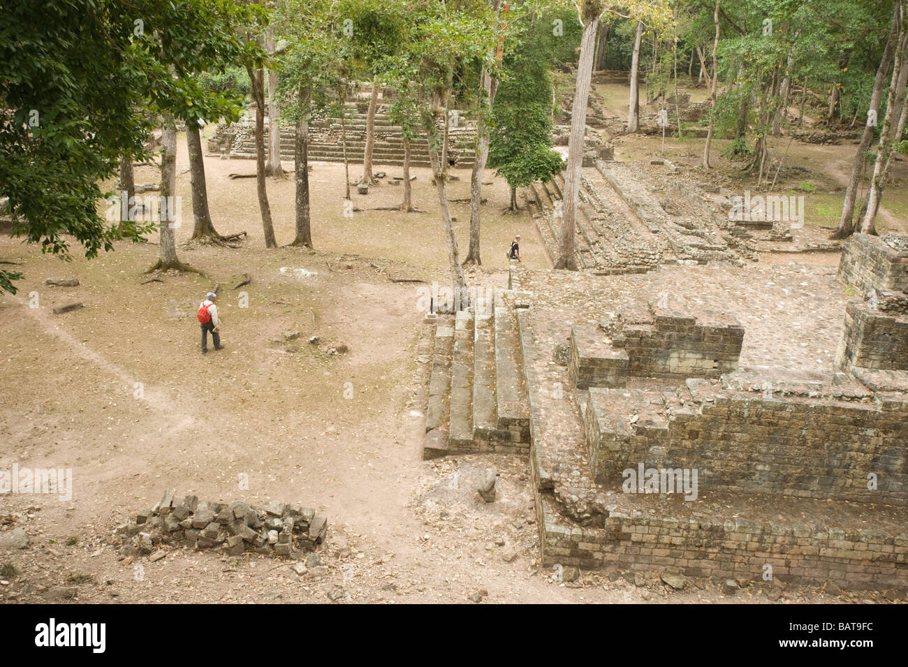 Parque arqueológico Maya de Copán Ruinas, Honduras Fotografía de stock