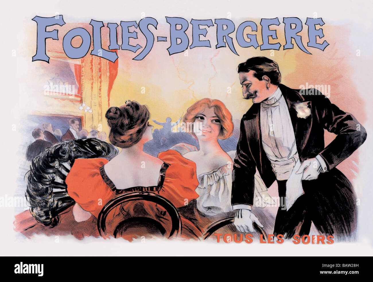 Tous les Soirs Folies-Bergere: Foto de stock