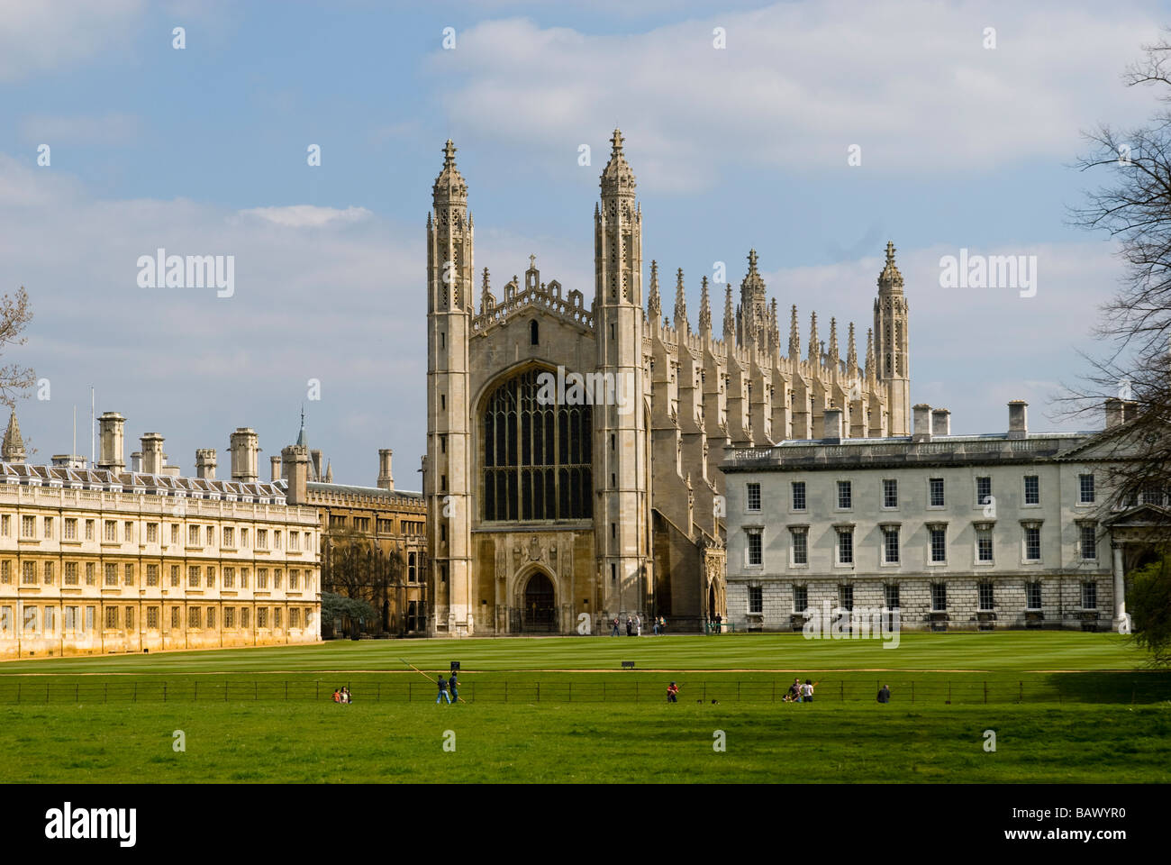 La capilla de King's College de la Universidad de Cambridge Foto de stock