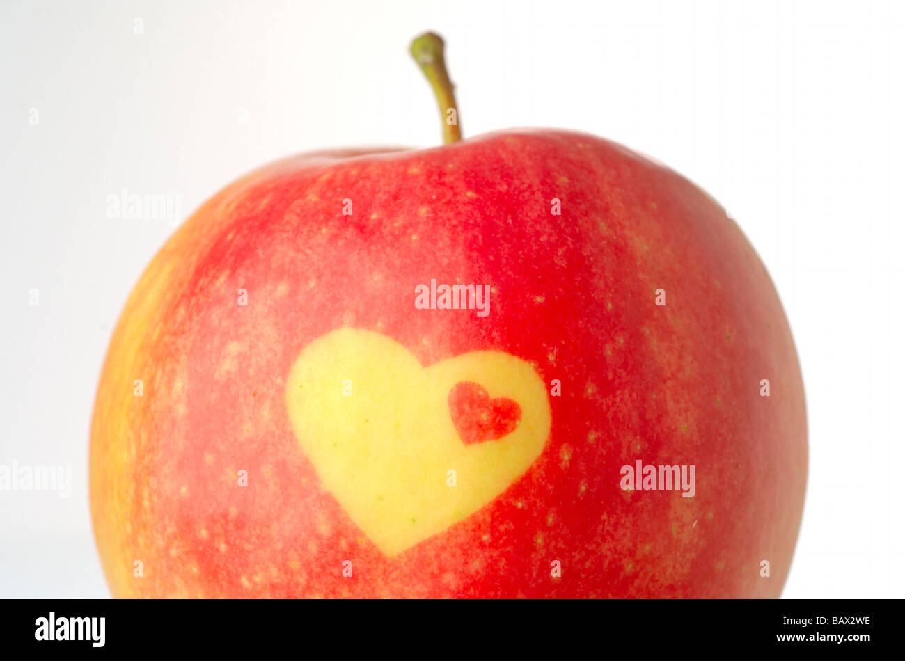 Apple decorativa con forma de calor Foto de stock