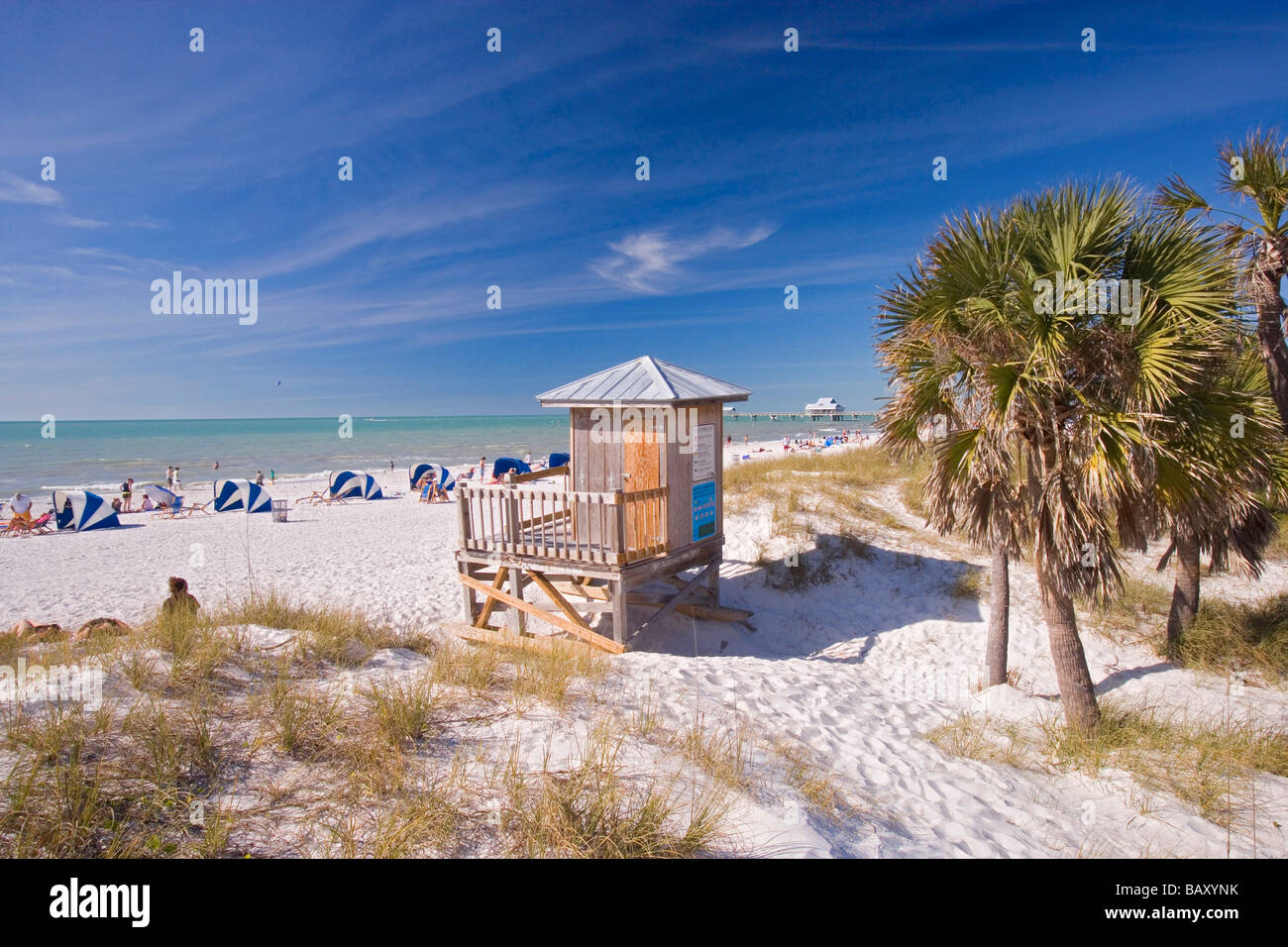 Clearwater Beach, la Bahía de Tampa, Florida, EE.UU. Foto de stock