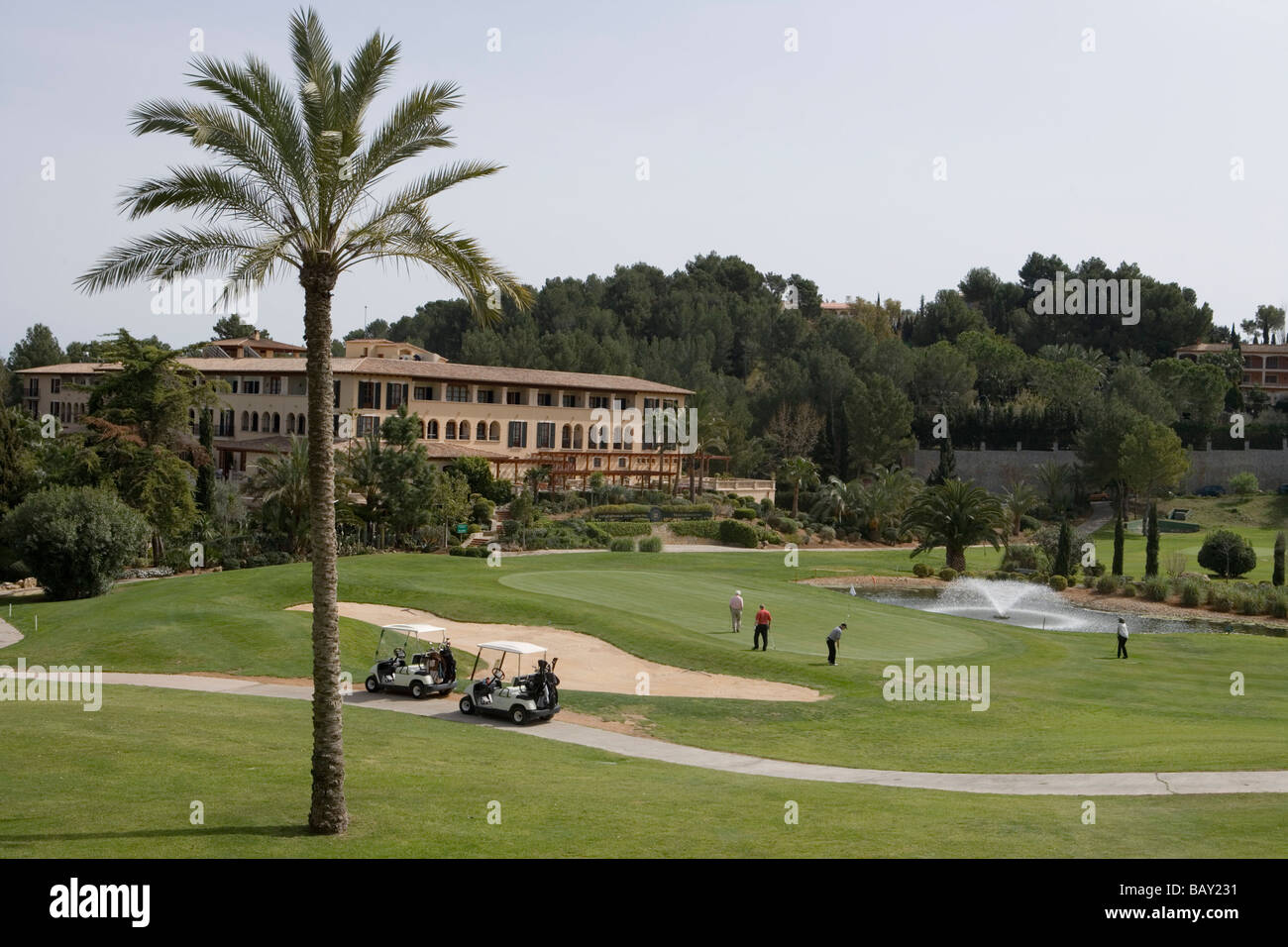 El ArabellaSheraton Golf Hotel Son Vida, Son Vida, Palma, Mallorca, Islas Baleares, España Foto de stock
