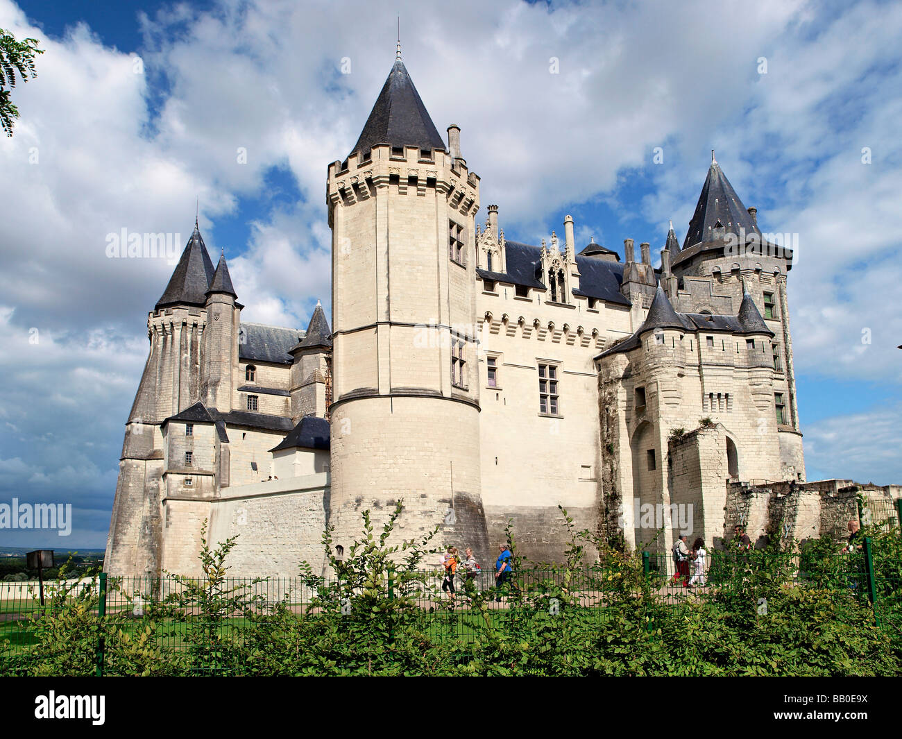 Castillo de Saumur, Loire, Francia. Foto de stock