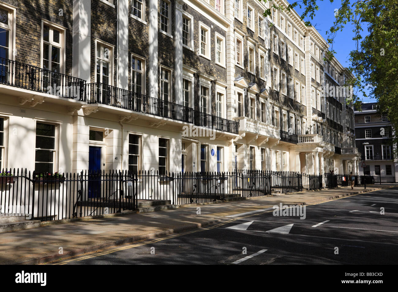 Vista de Gordon Square Bloomsbury Londres Reino unido Foto de stock