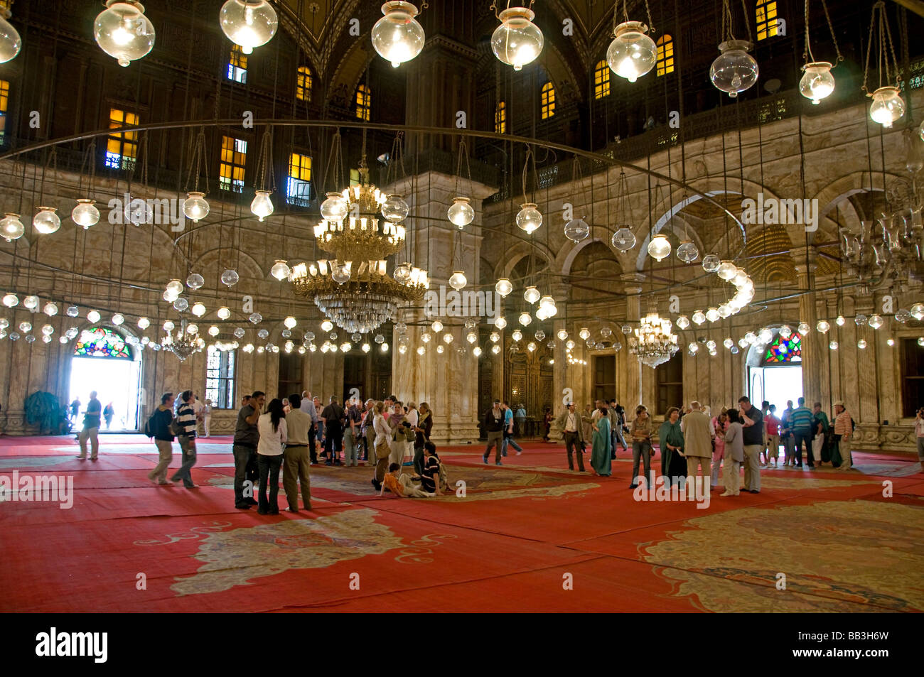 La mezquita de Muhammad Ali Pasha o Mezquita de Alabastro en la Ciudadela de El Cairo Egipto Foto de stock
