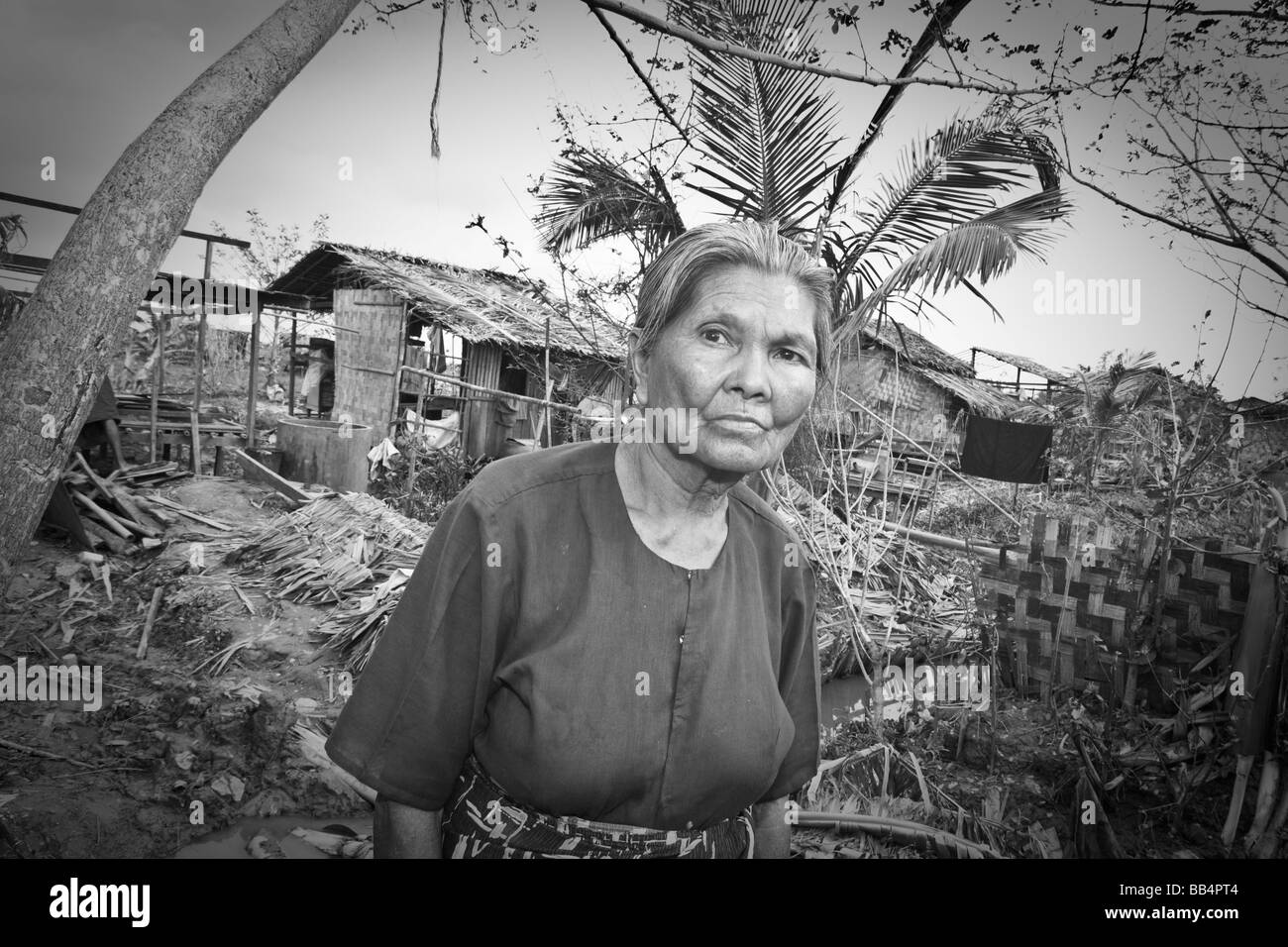 El ciclón Nargis, Birmania, myanmar Foto de stock