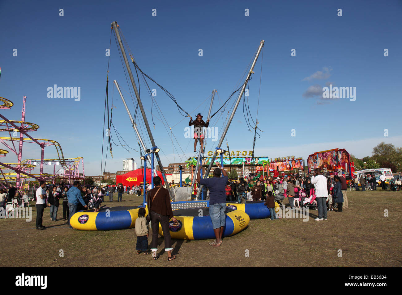 Recinto ferial en Woolwich Common, Londres, Gran Bretaña. Foto de stock