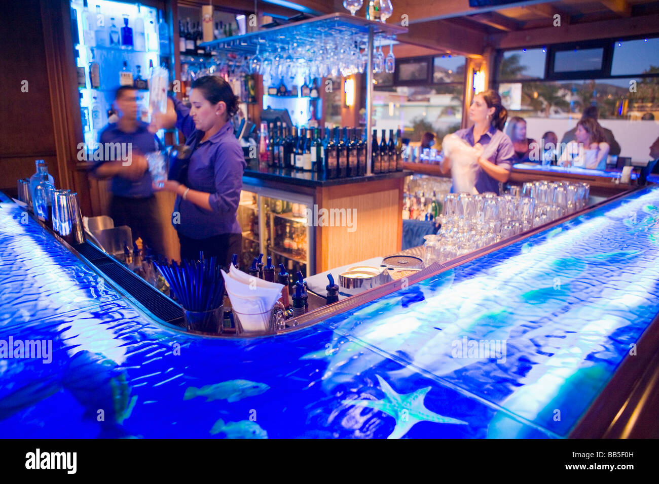 H2O Bar restaurante Watermark Ventura California, Estados Unidos de América Foto de stock