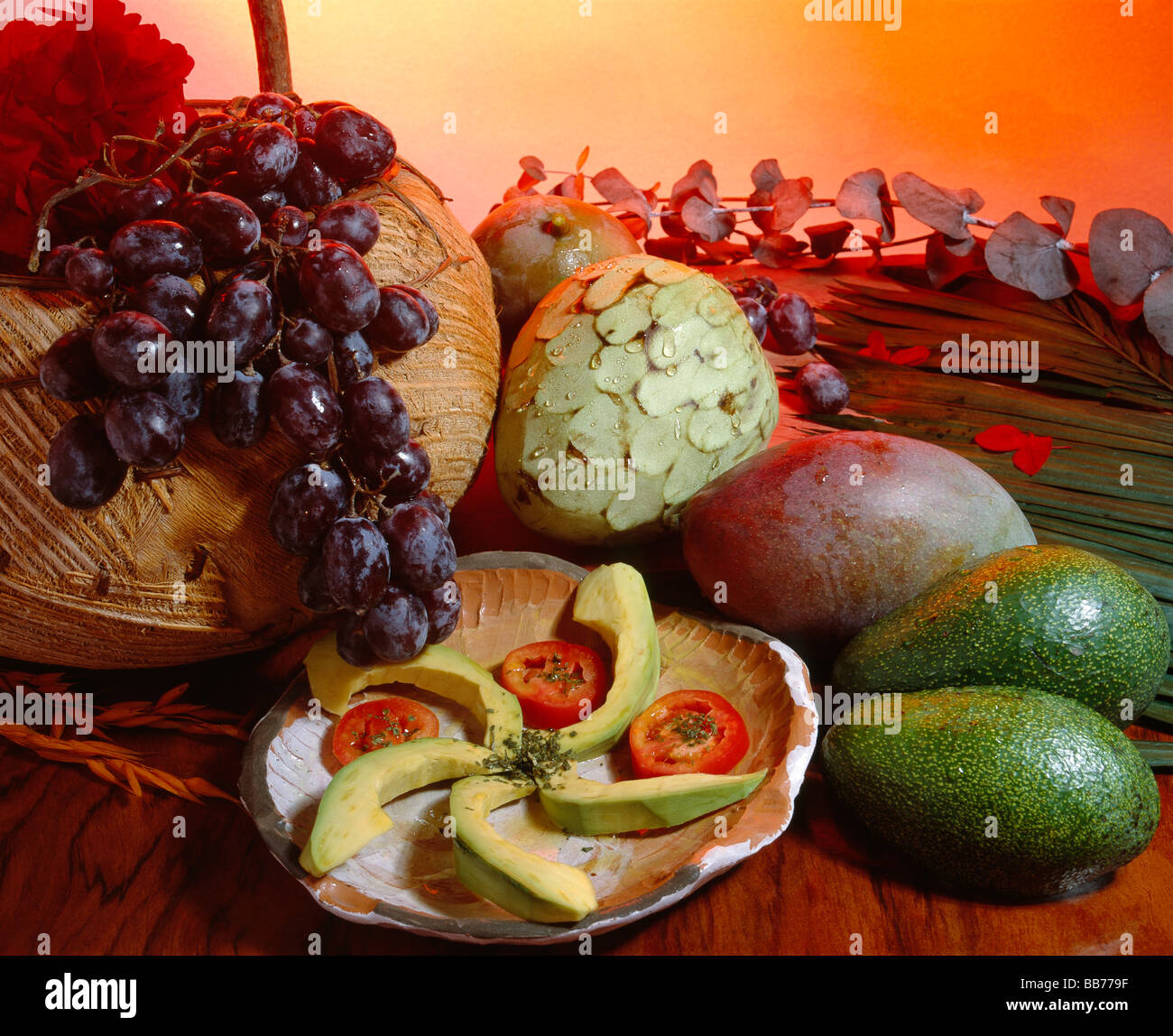 Frutas bodegón bodegon de alimentacion Foto de stock