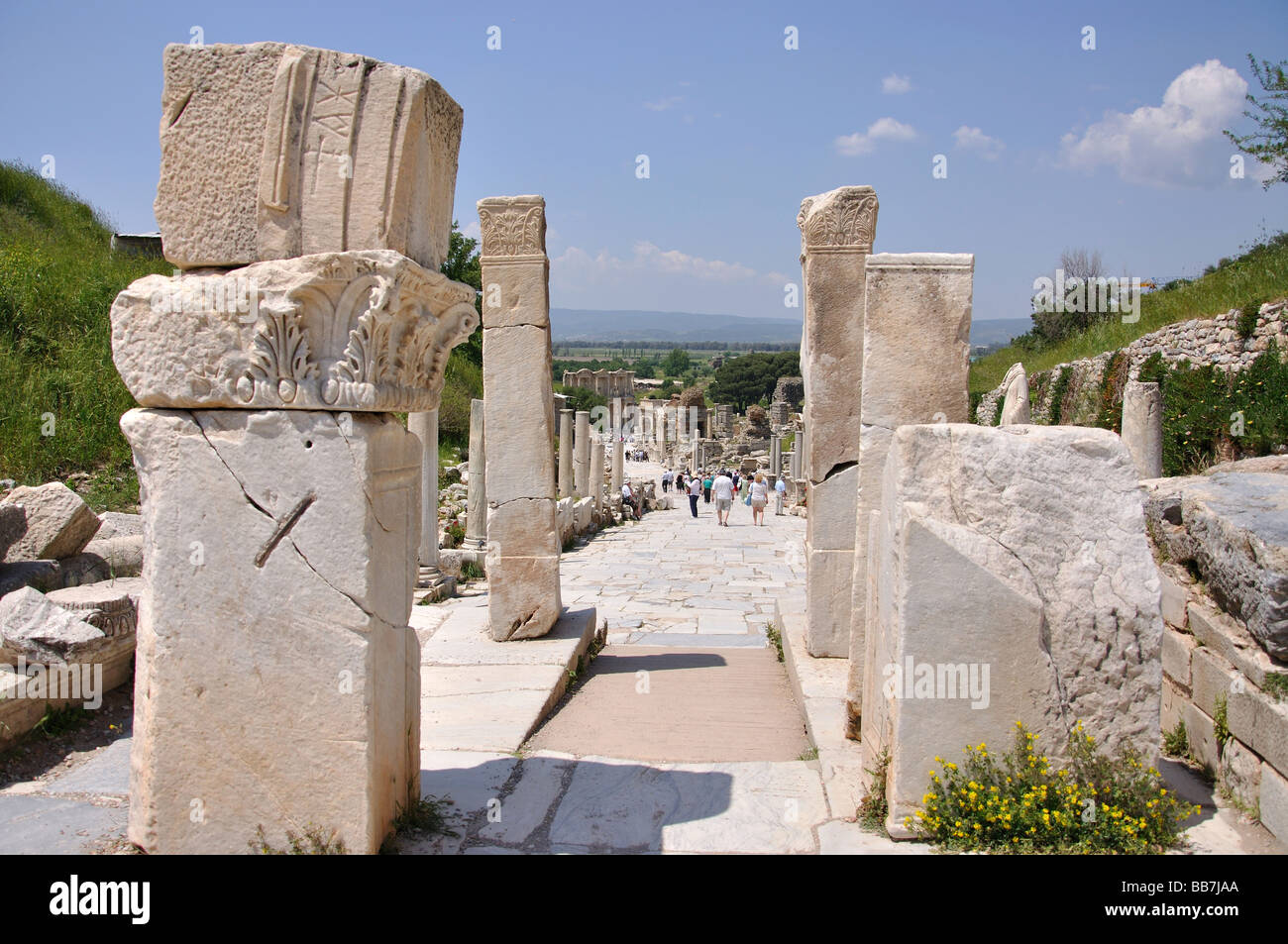 Puerta de Hercules, la antigua ciudad de Éfeso, Selcuk, Izmir, Turquía Provincia Foto de stock