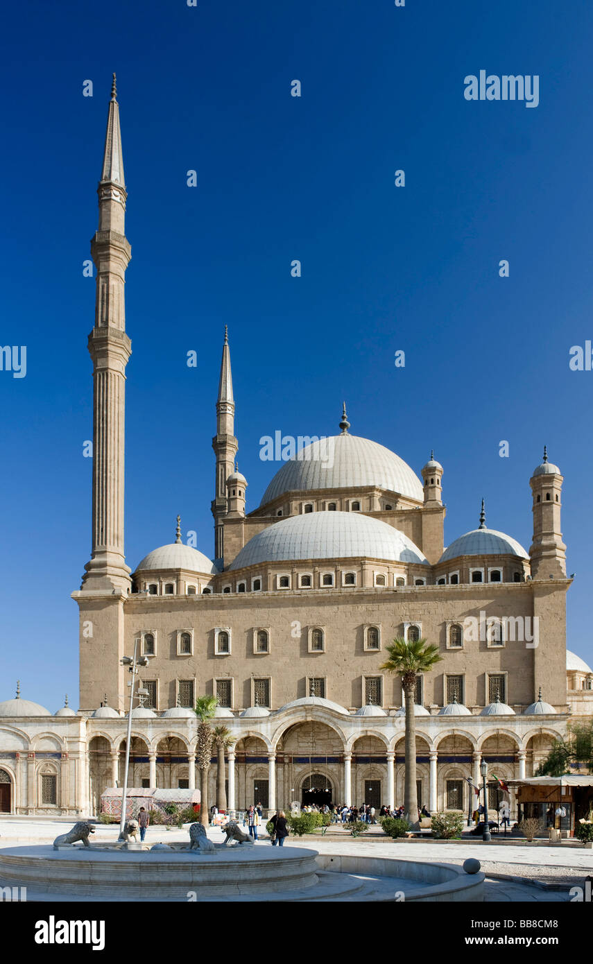 La mezquita de Muhammad Ali Pasha, Mezquita de Alabastro, El Cairo, Egipto, África Foto de stock