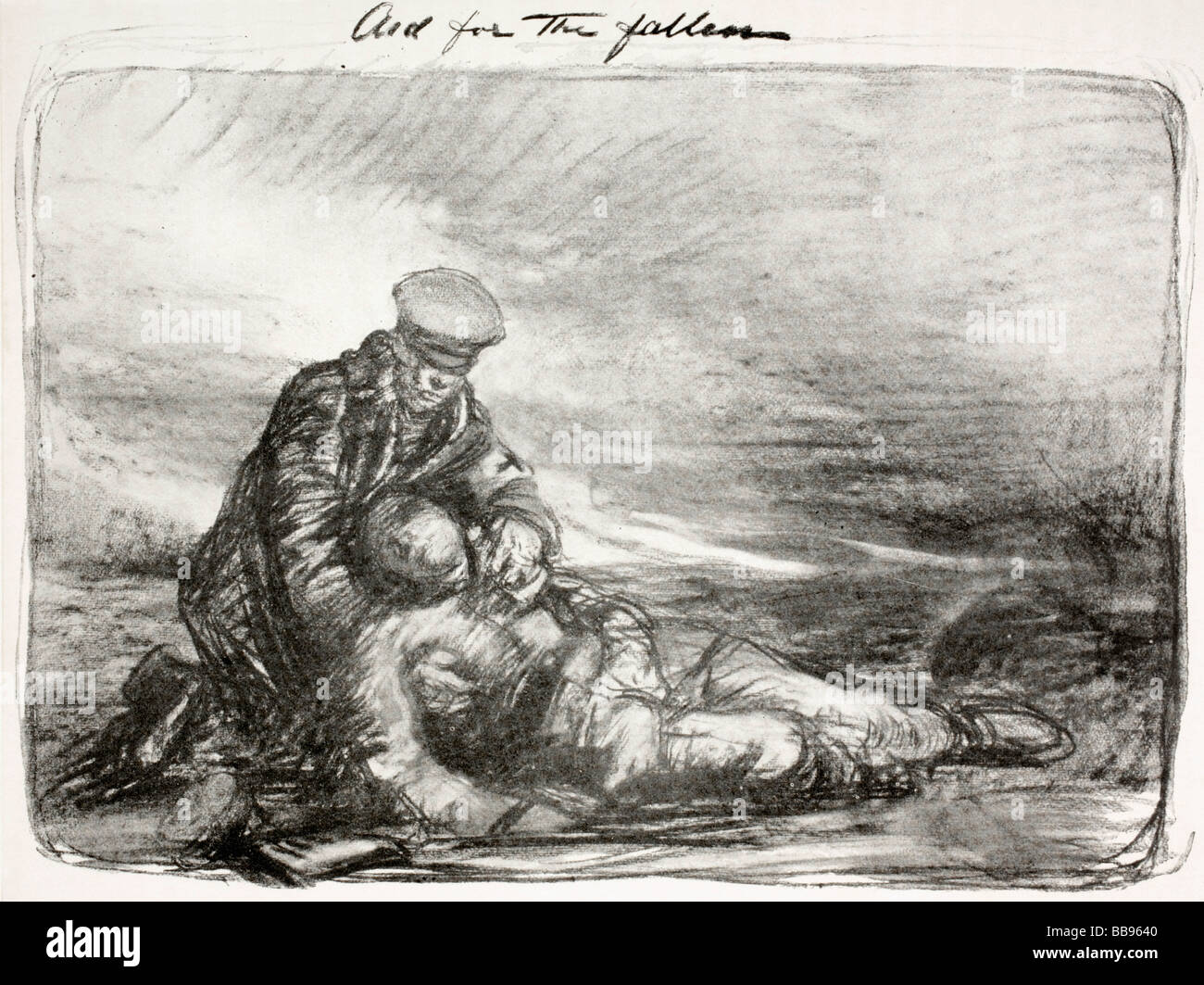 Раненый пример. Зарисовки раненых солдат.