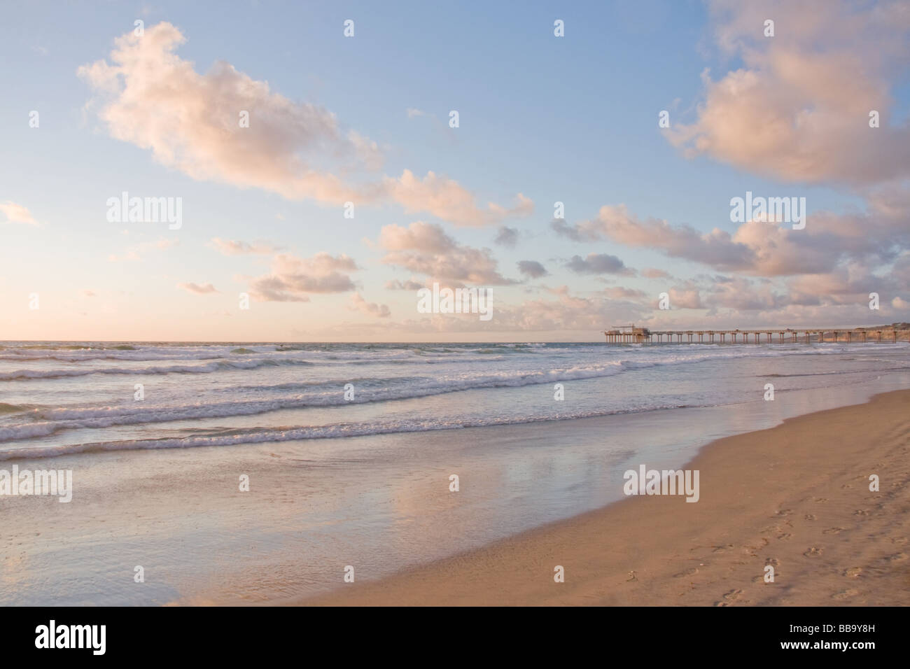 La Jolla Shores en Sunset Beach, California Foto de stock