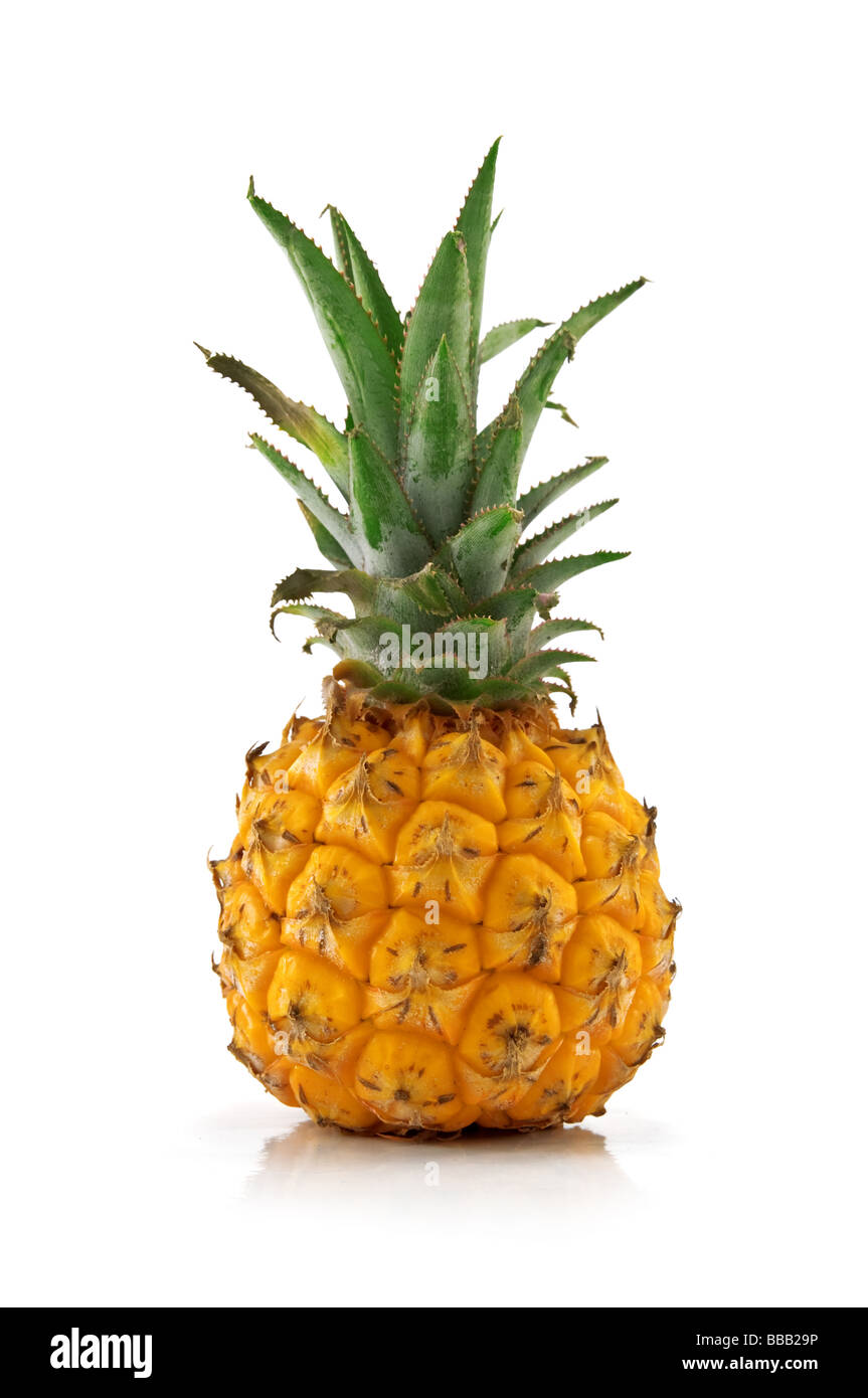 Piña aislado en blanco Foto de stock