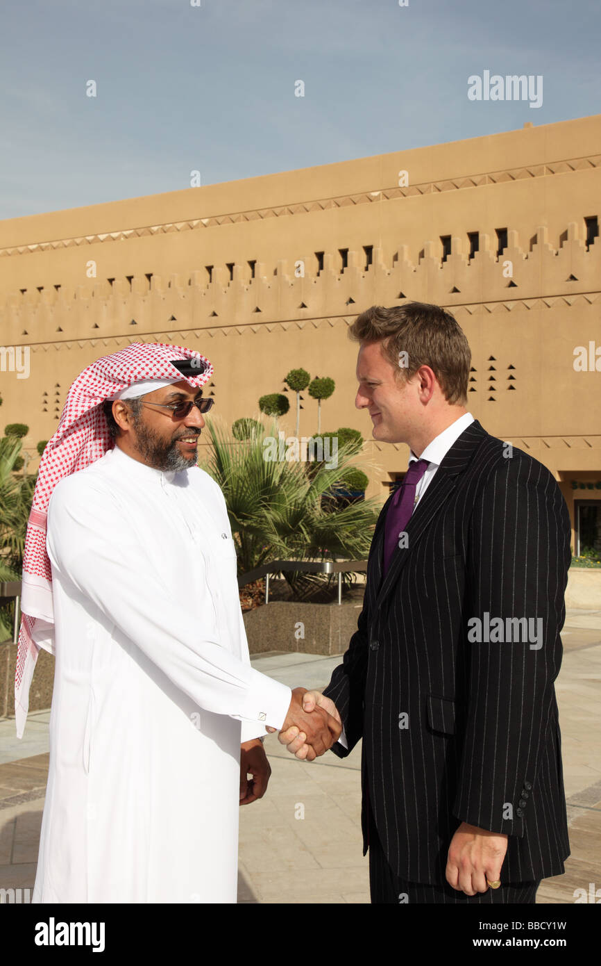 Los hombres de negocios Riad, Arabia Saudita Foto de stock