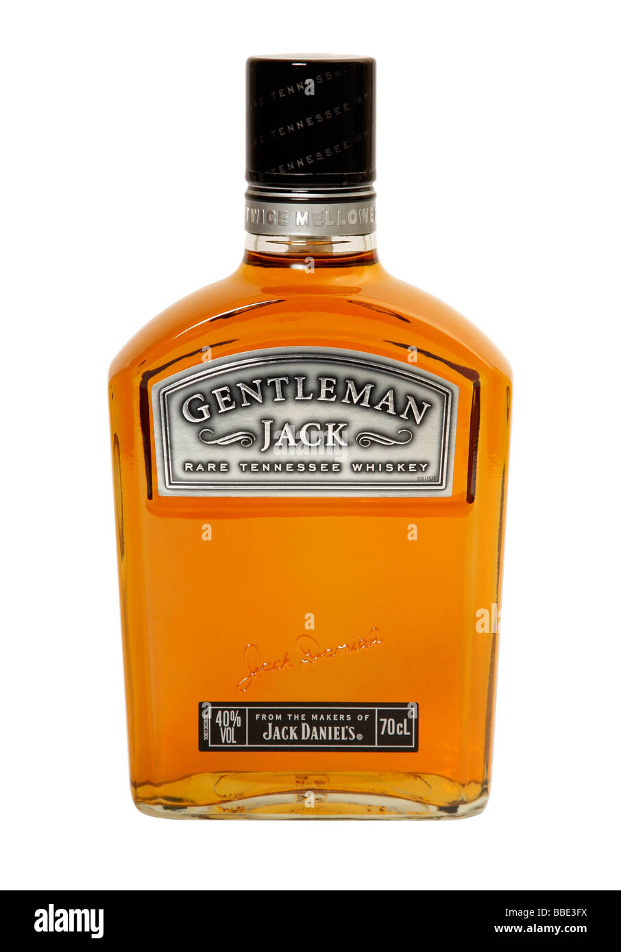 Caballero gato botella de whisky Tennessee raros de los creadores de Jack Daniel s Foto de stock