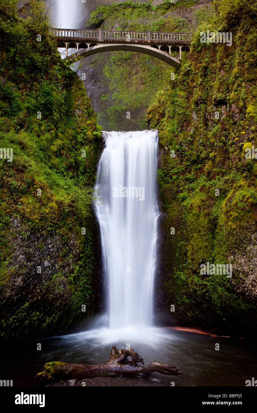 Multnomah Falls Oregon EE.UU. Foto de stock