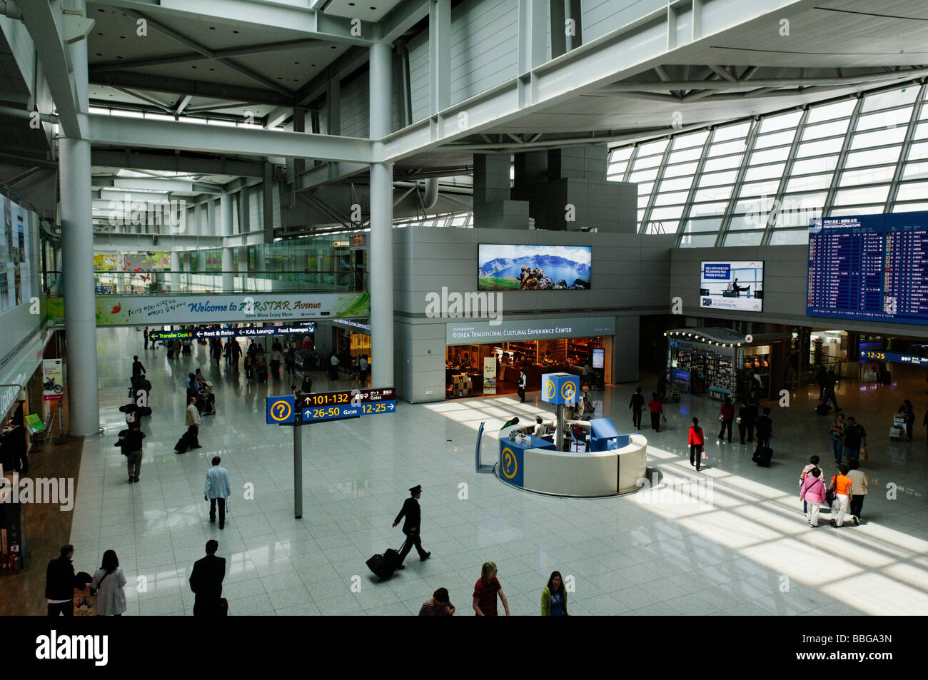El terminal en el aeropuerto internacional de Incheon, Seúl, Corea del Sur, Asia Fotografía de El terminal en el aeropuerto internacional de Incheon, Seúl, Corea del Sur, Asia Fotografía de