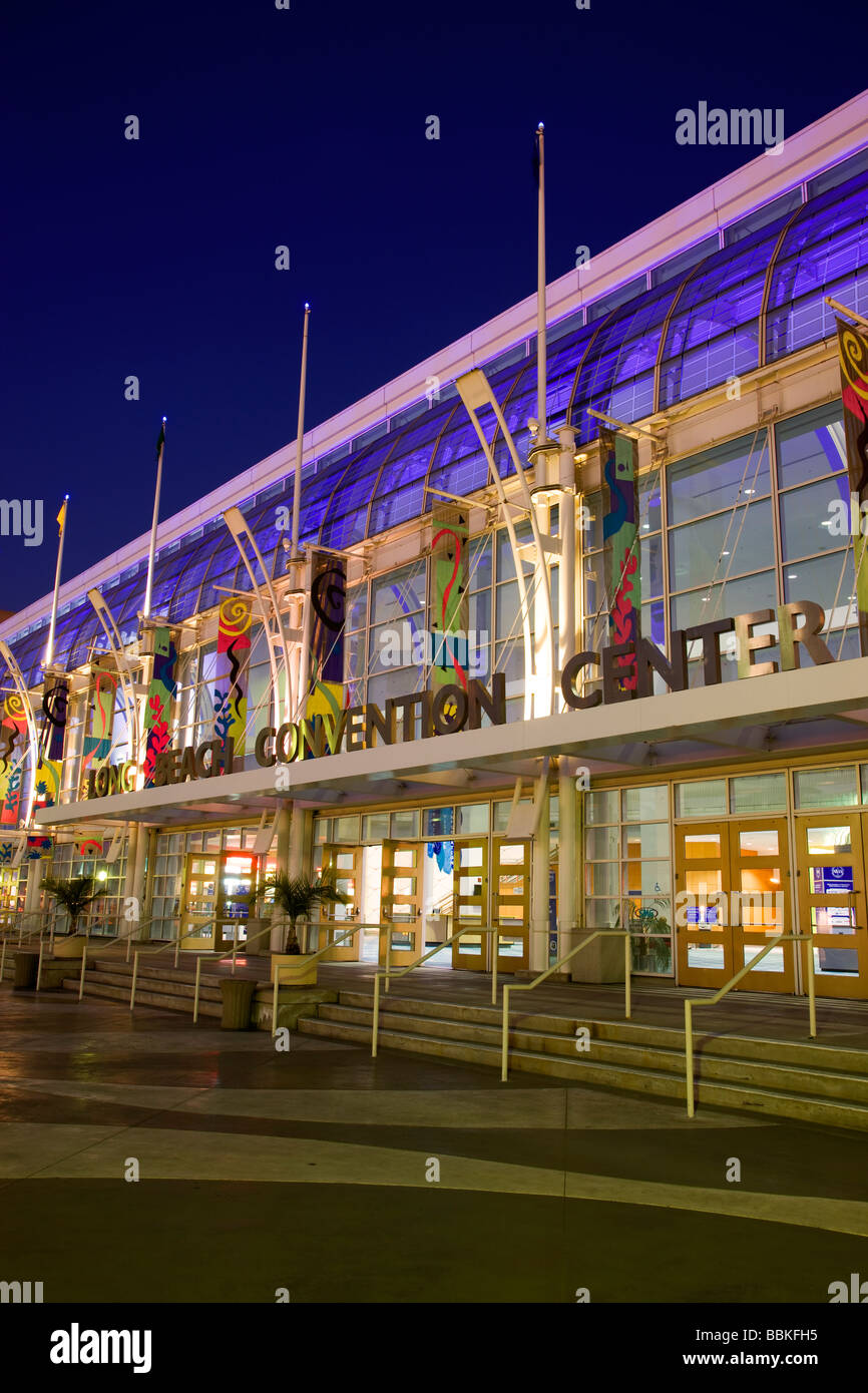 El Long Beach Convention Center Waterfront Center de Long Beach, California Foto de stock