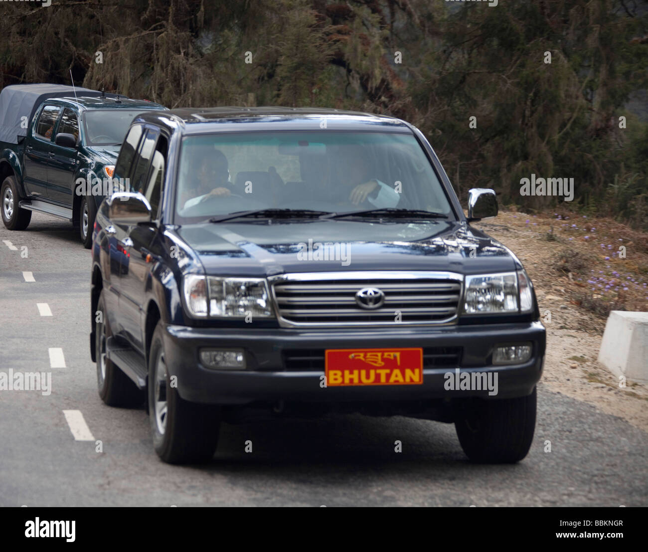 Amazon Toyota 4x4 coche, Rey de Bhután, conducción, King's matrícula