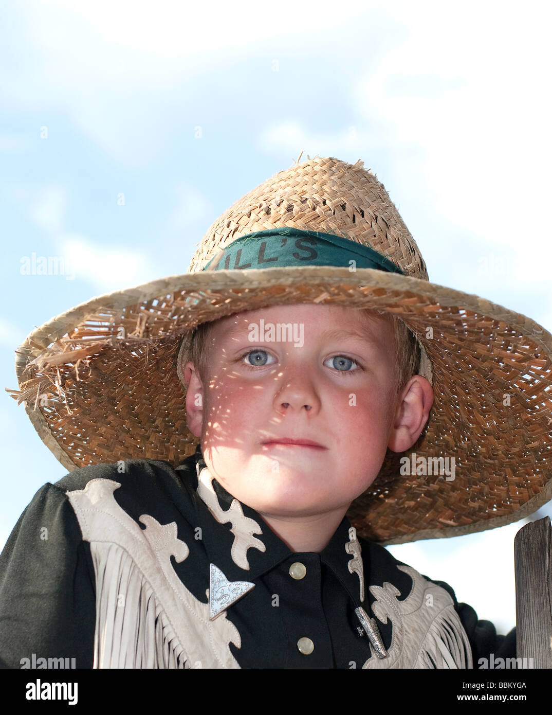 Sombreros de paja vaqueros de niño