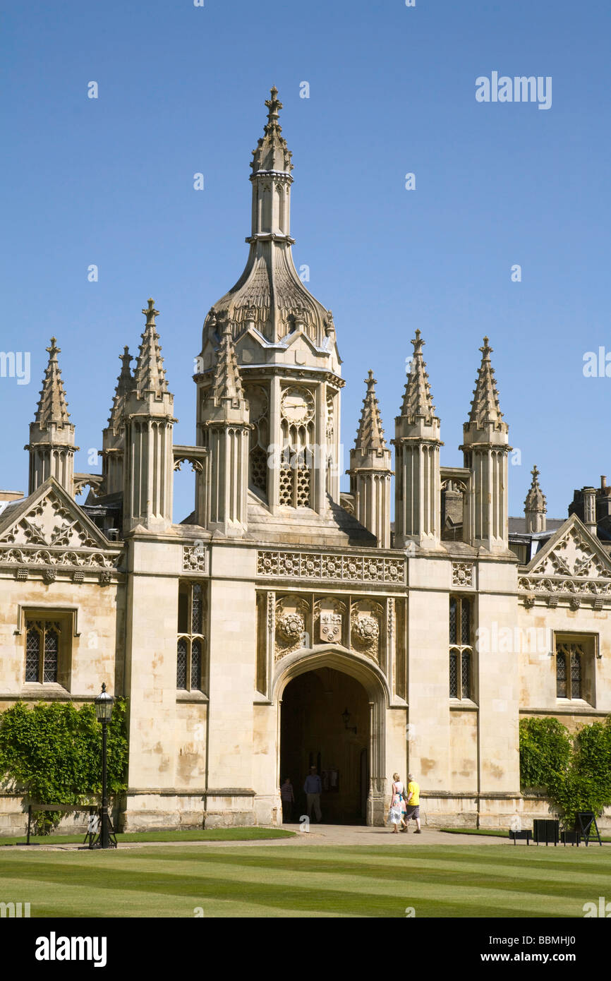 La entrada a Kings College, Cambridge University, Cambridge UK Foto de stock