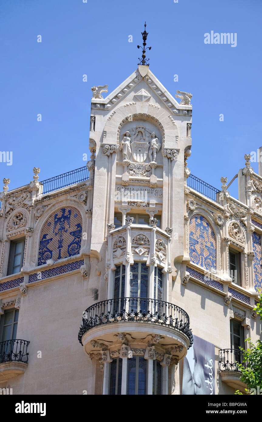 Fachada Modernista Gran Hotel Plaza Weyler Palma De Mallorca