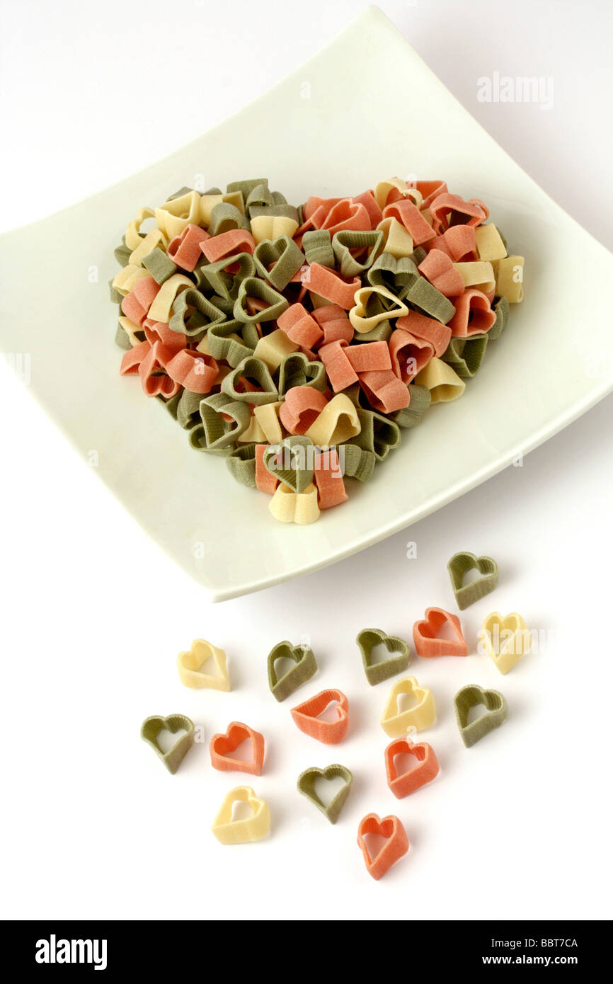 Pasta en forma de corazón Fotos e Imágenes de stock Alamy