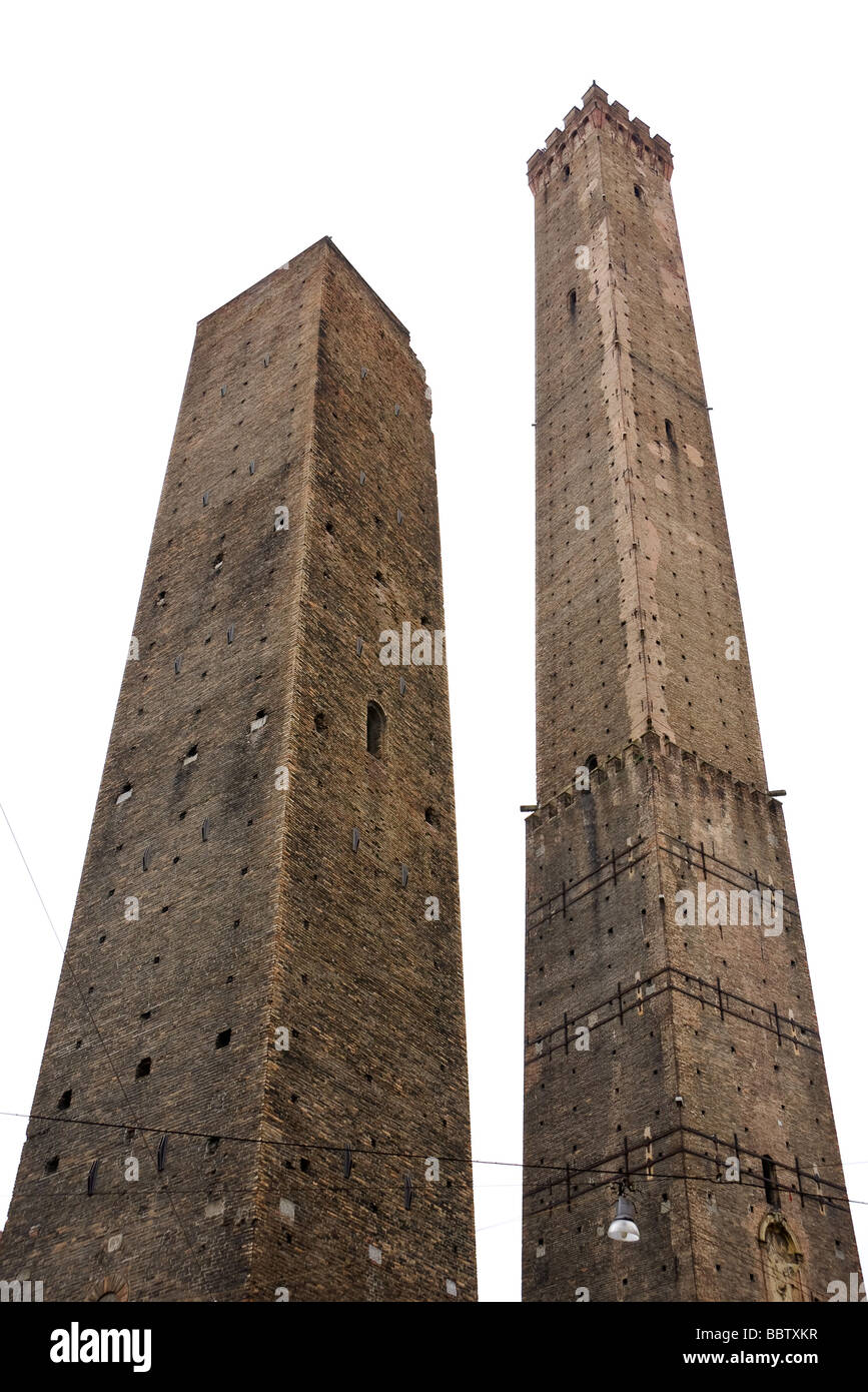 Dos torres. Bolonia, Italia Foto de stock