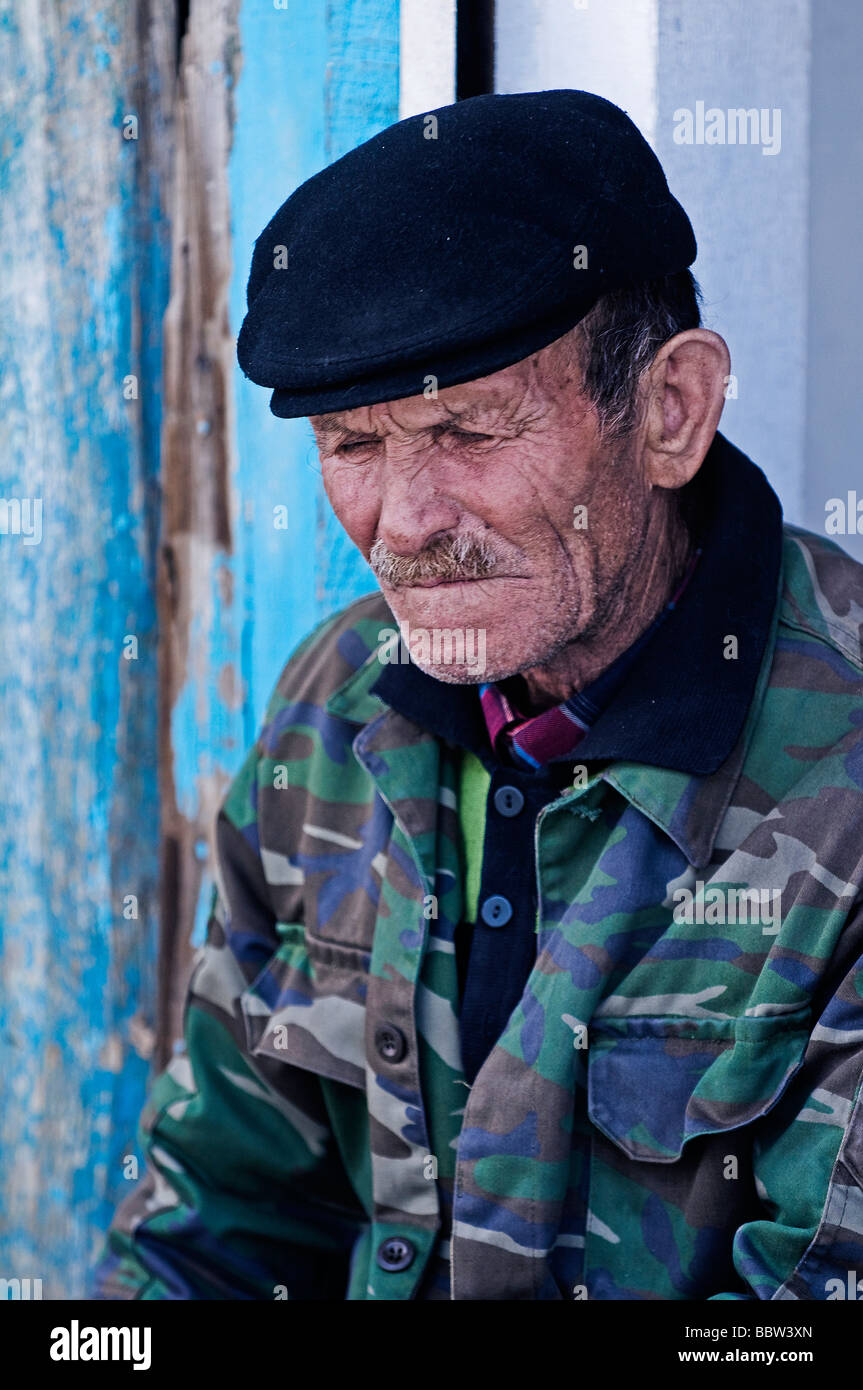 Ankara, Turquía Abril 2008 Retrato del viejo hombre turco Foto de stock
