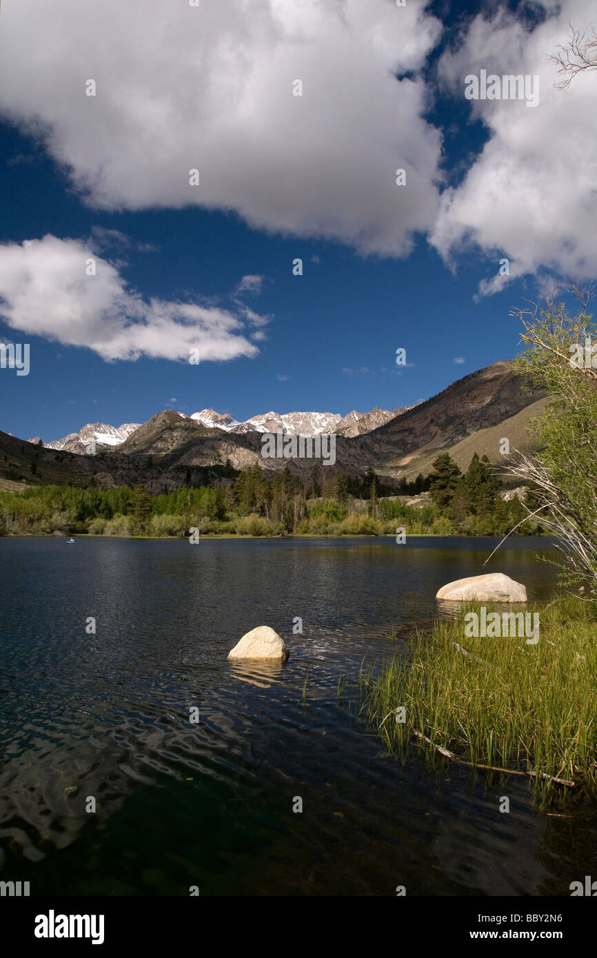 Obispo Creek región oriental de la cordillera Sierra cerca de Bishop California Estados Unidos La temporada es primavera Foto de stock