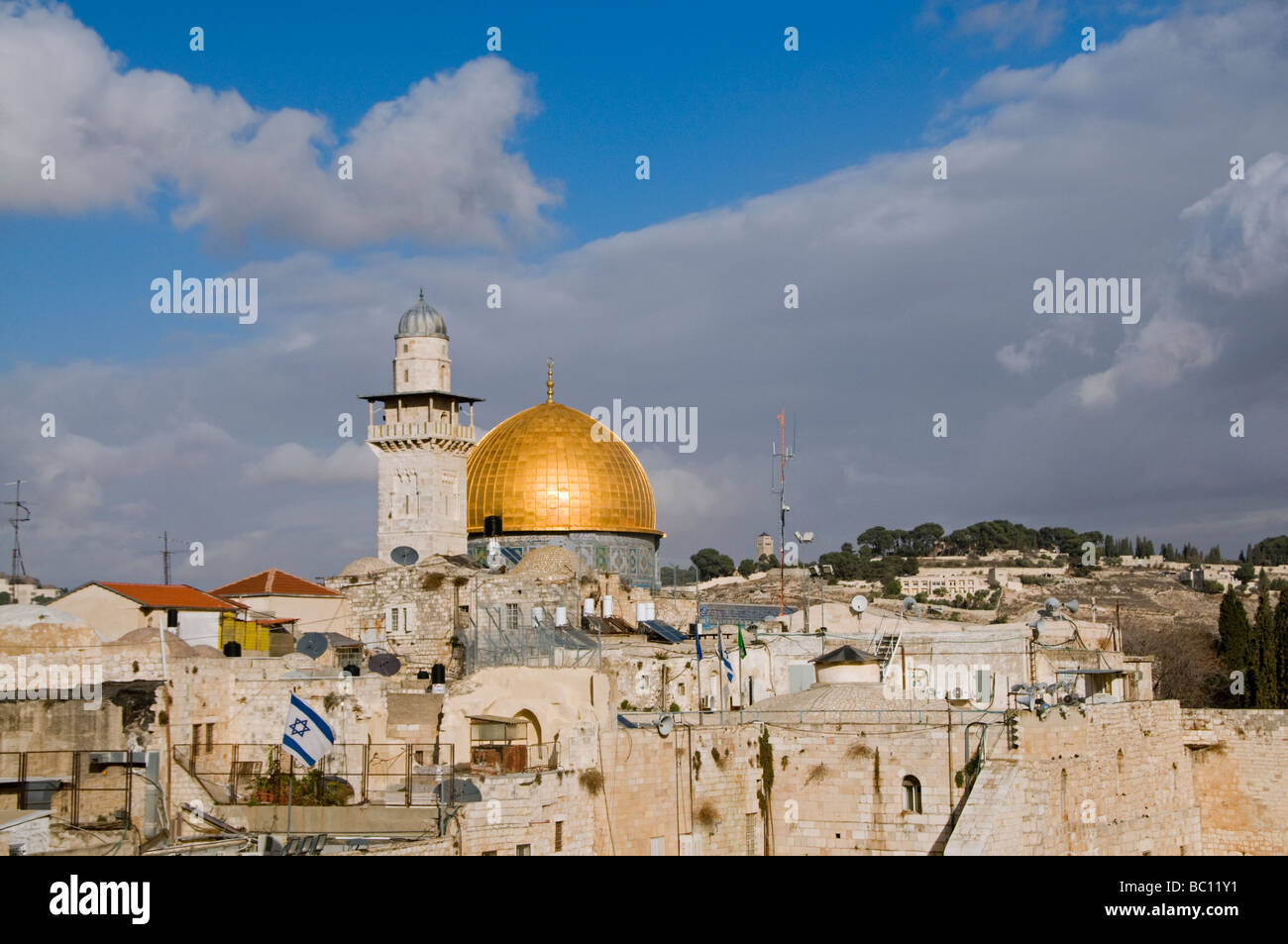 La cúpula de la roca, Jerusalén ISRAEL Foto de stock