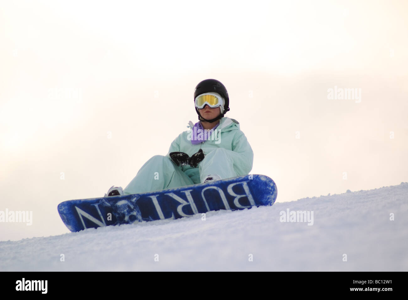 En snowboard resort Geilo, Noruega Foto de stock