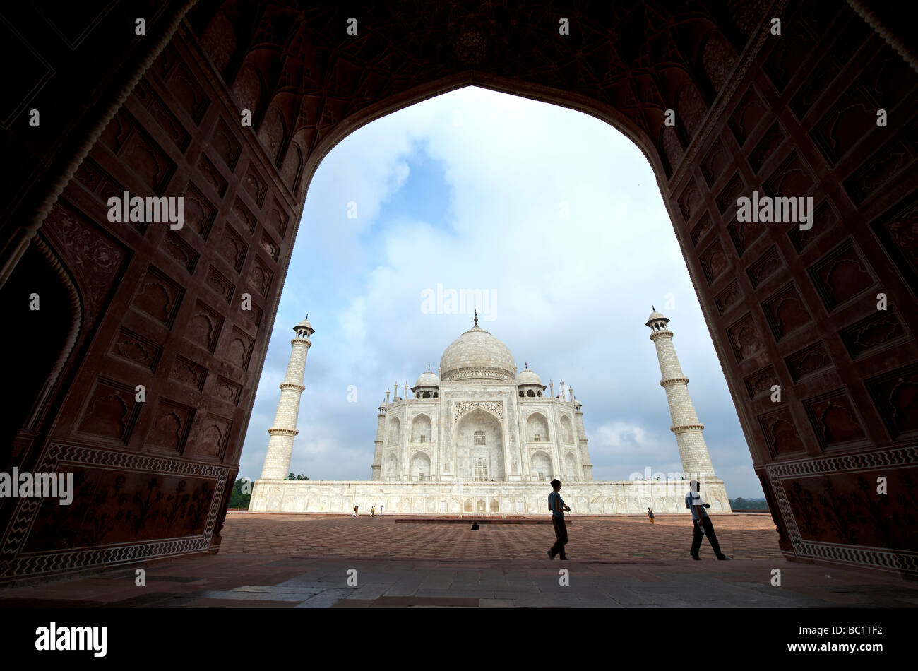 Taj Mahal de Agra India Foto de stock