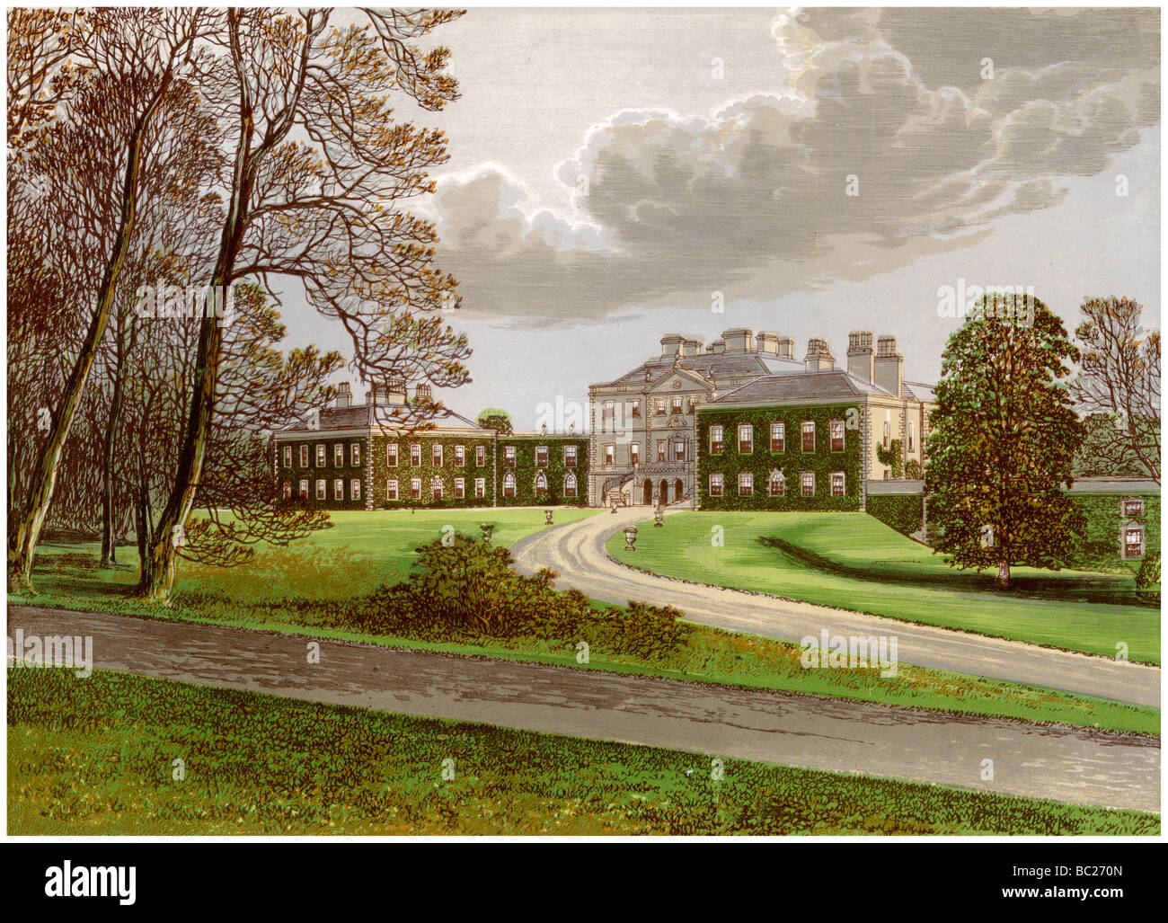 Haddo House, aberdeenshire, hogar del Earl de Aberdeen, c1880. Artista: Desconocido Foto de stock