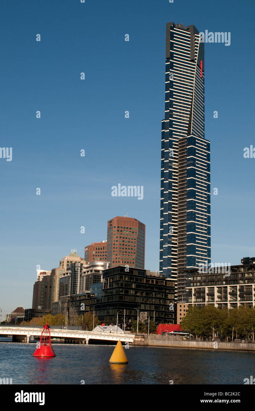 Torre Eureka en el Southbank, Melbourne, Victoria, Australia Foto de stock