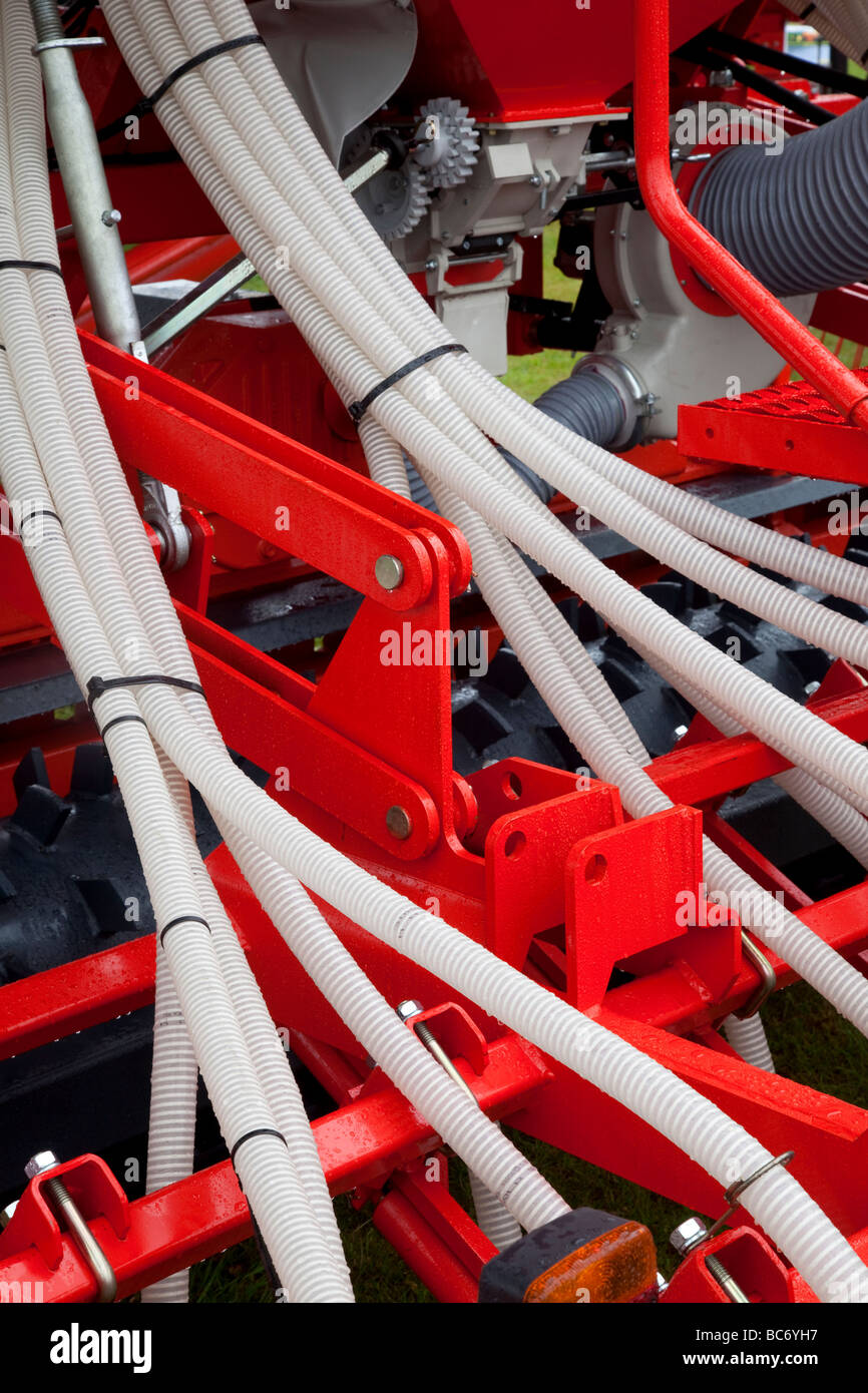 Equipos agrícolas, máquina, agricultura, granja, campo, semillas, máquinas agrícolas y la maquinaria en el Royal Highland Show, Edimburgo, Escocia, Reino Unido Foto de stock